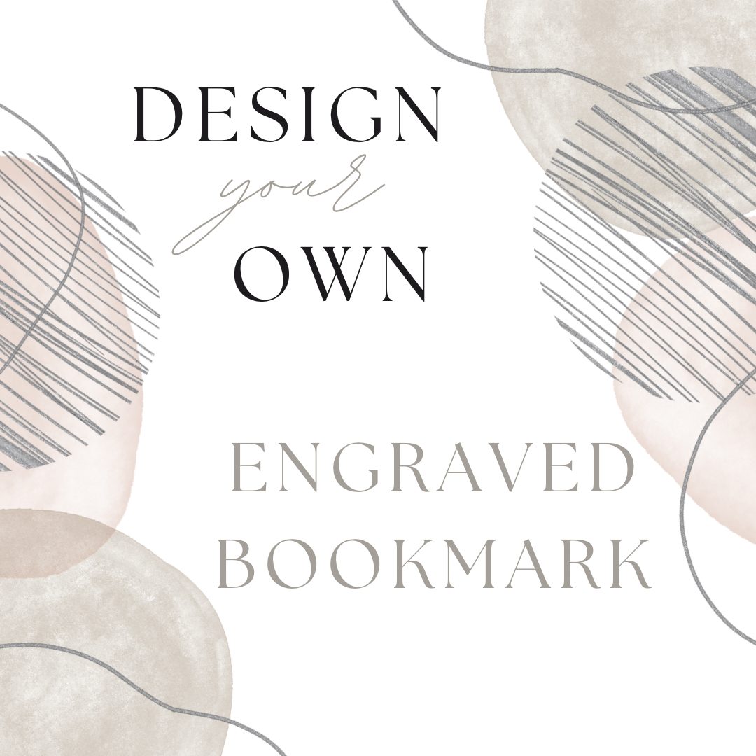 Design your own wooden engraved bookmark - personalised