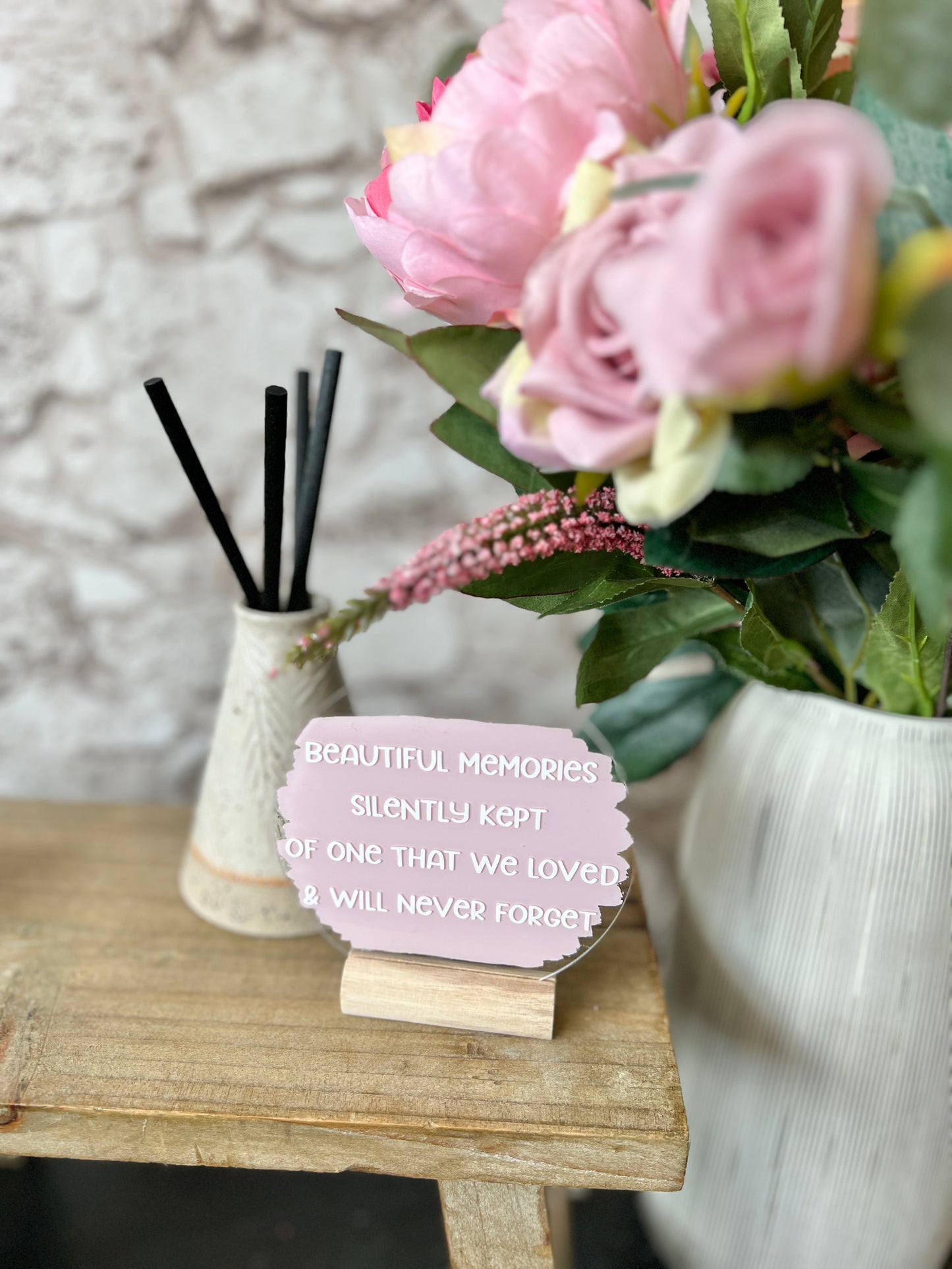 Beautiful memories acrylic plaque