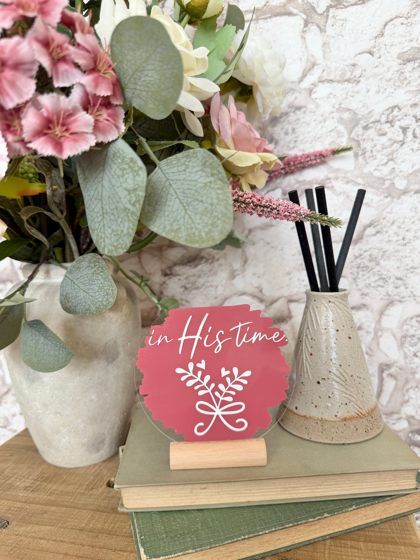 In His time acrylic plaque