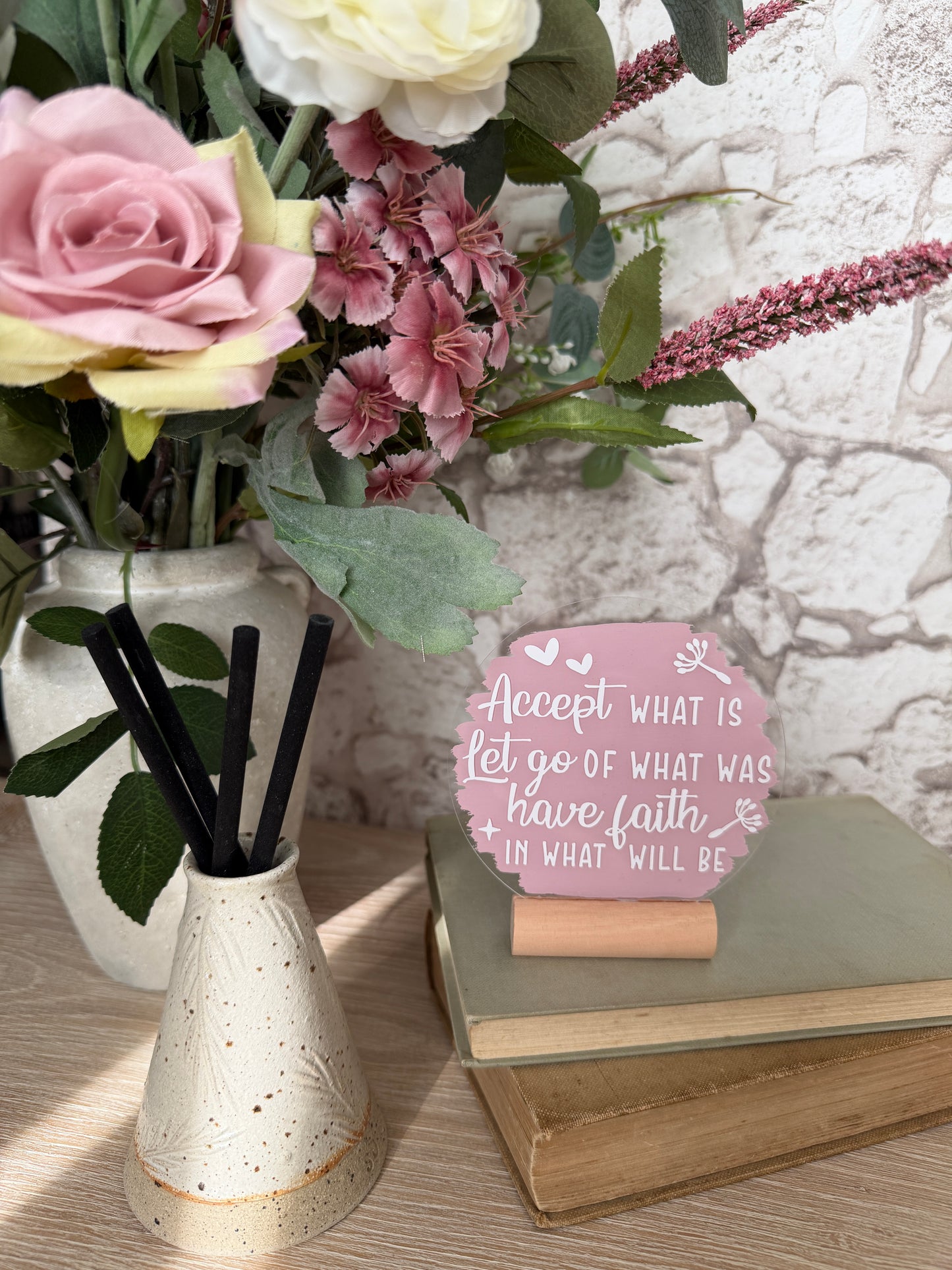 Accept what is acrylic plaque