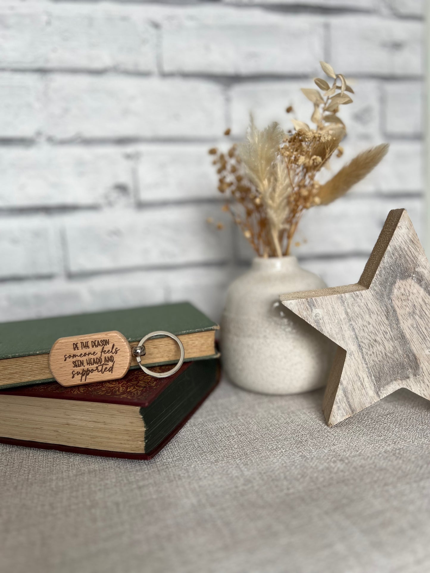 Be the reason engraved keyring