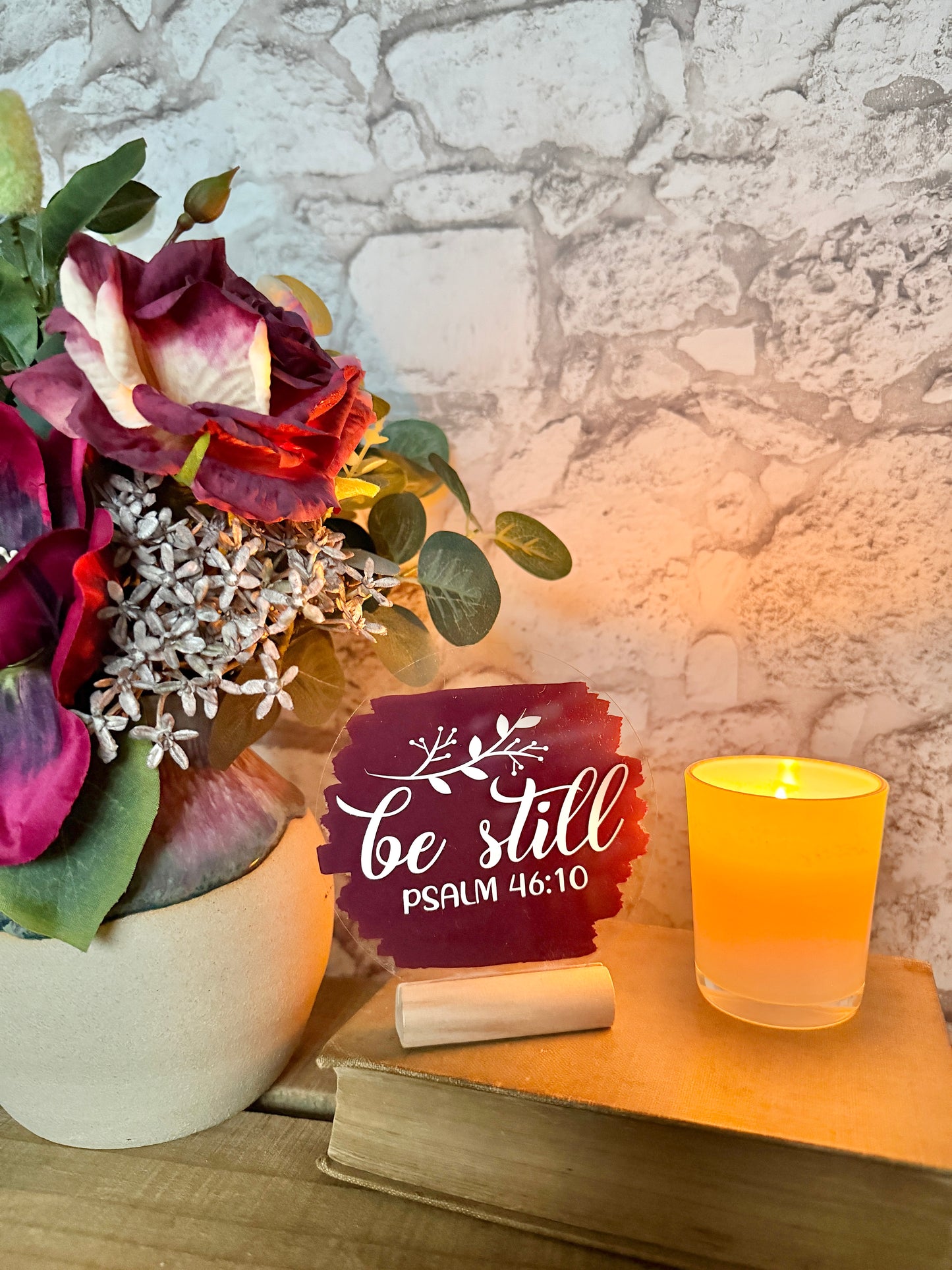 Be still acrylic plaque