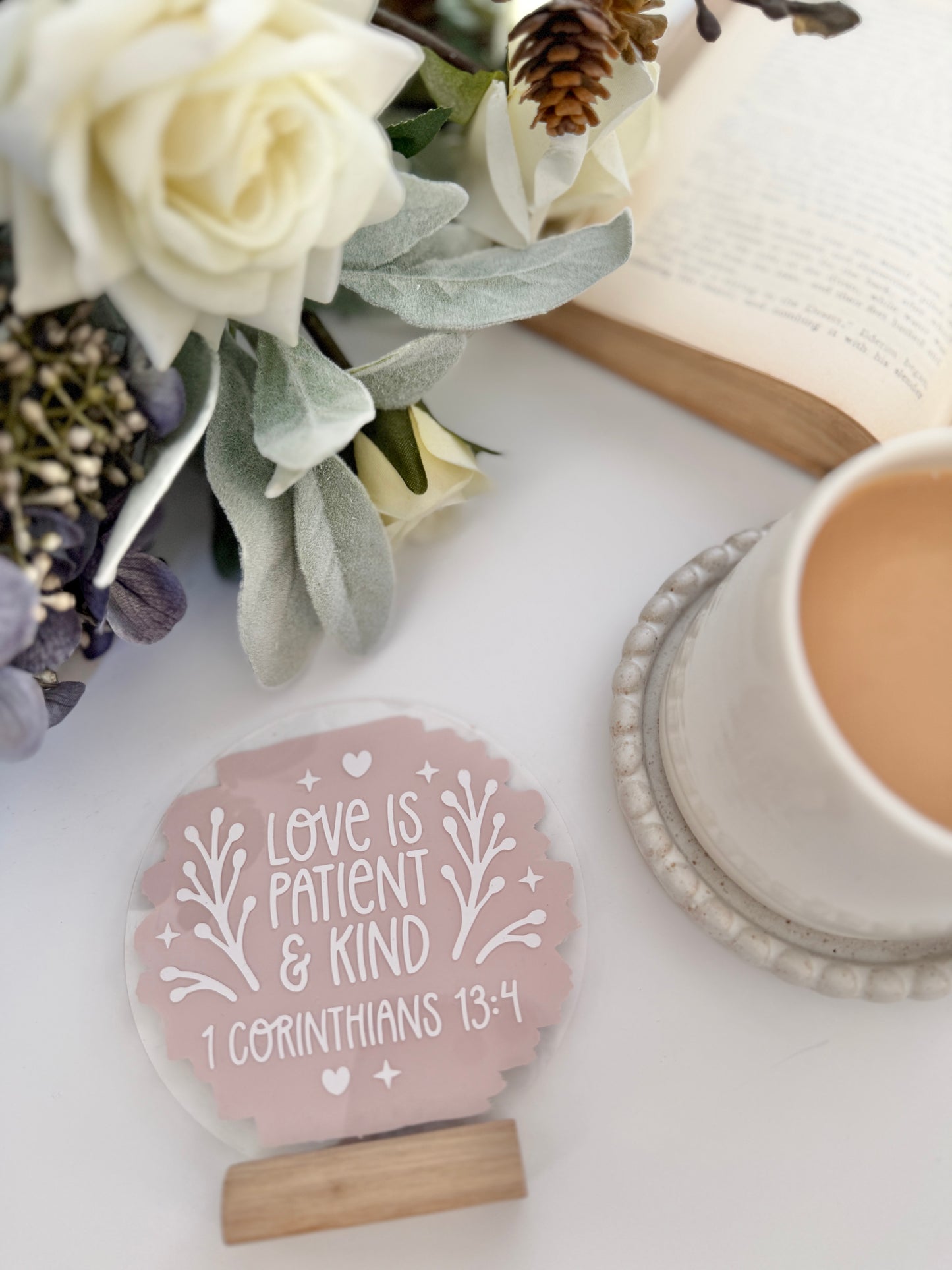 Love is patient acrylic plaque