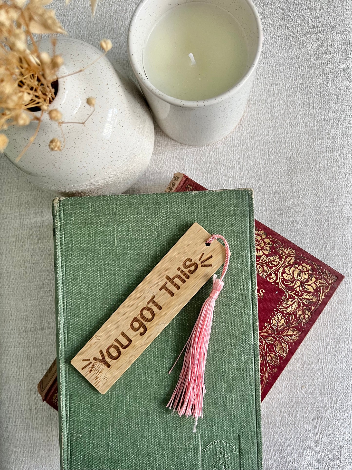 You got this wooden engraved bookmark