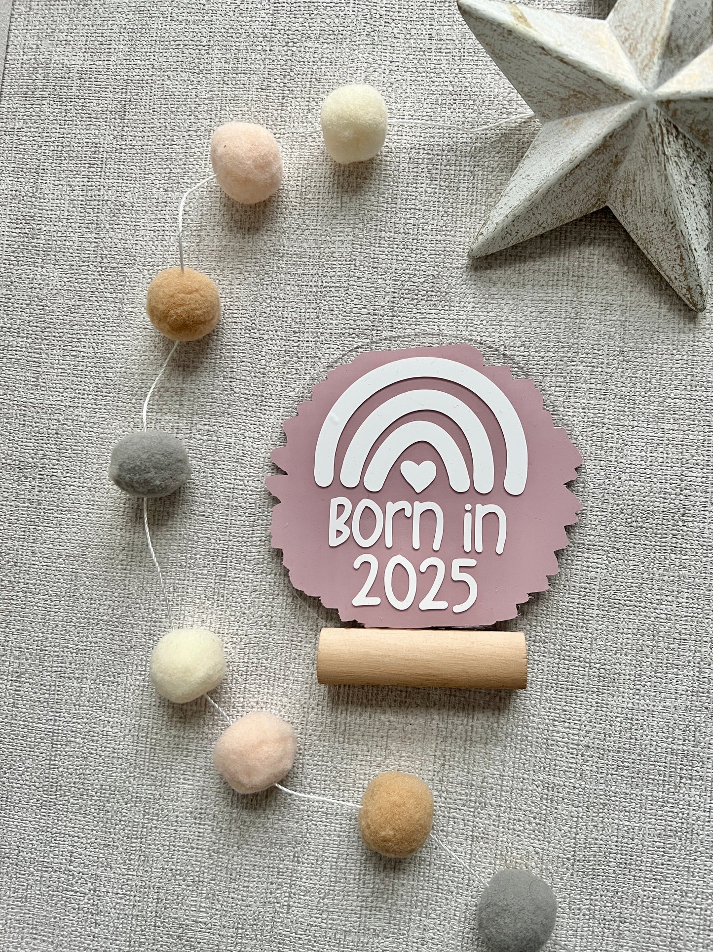 Born in 2025 acrylic plaque