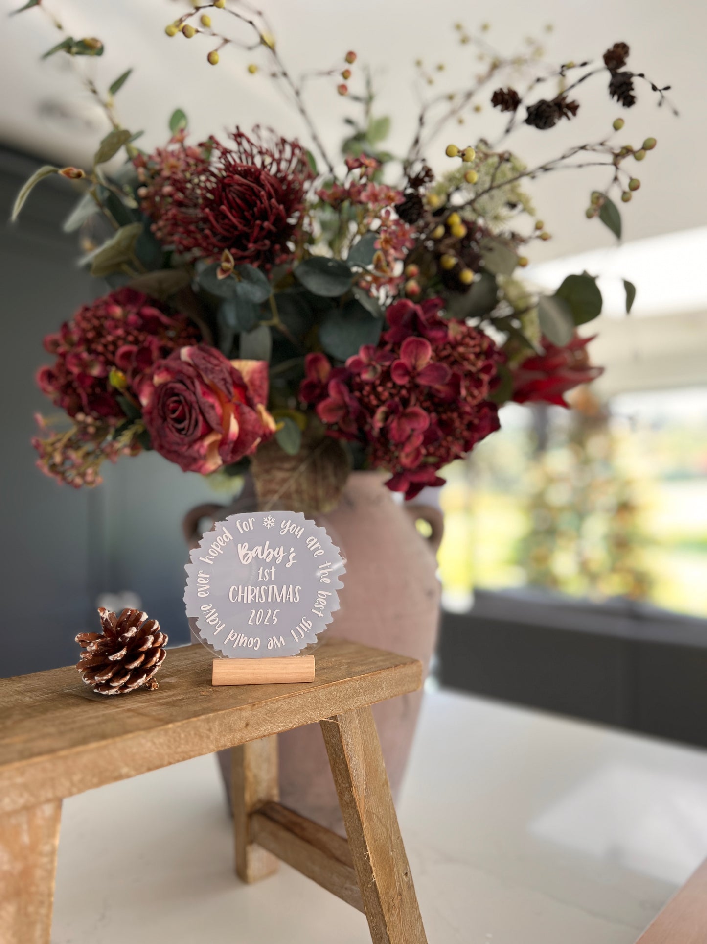 Baby's first Christmas acrylic plaque