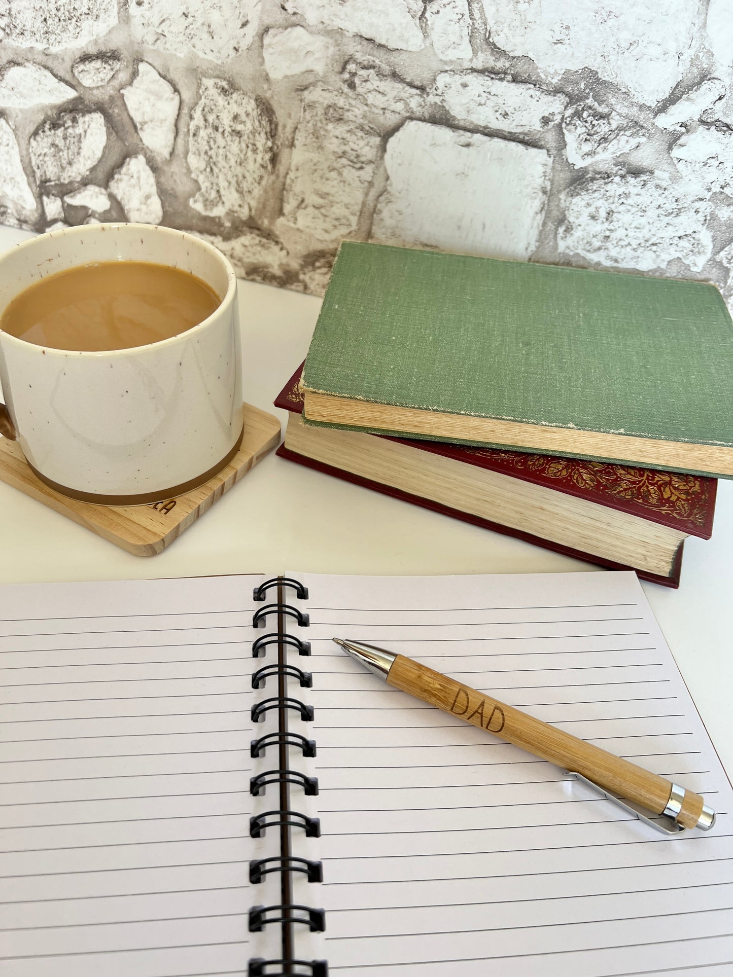 Dad engraved bamboo pen