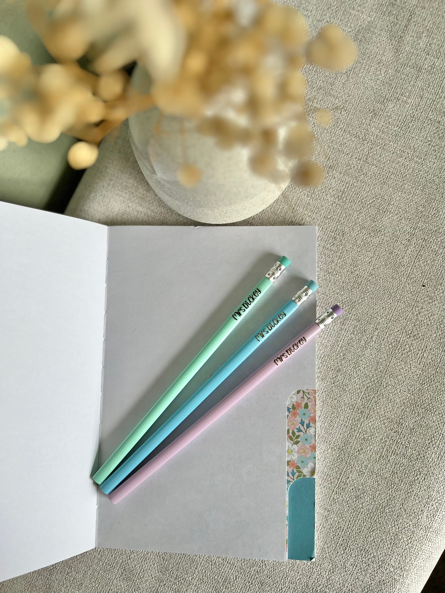 Personalised pencil set