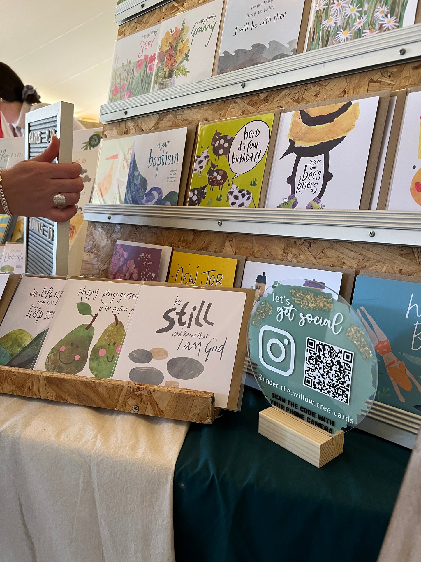 QR Code business plaque