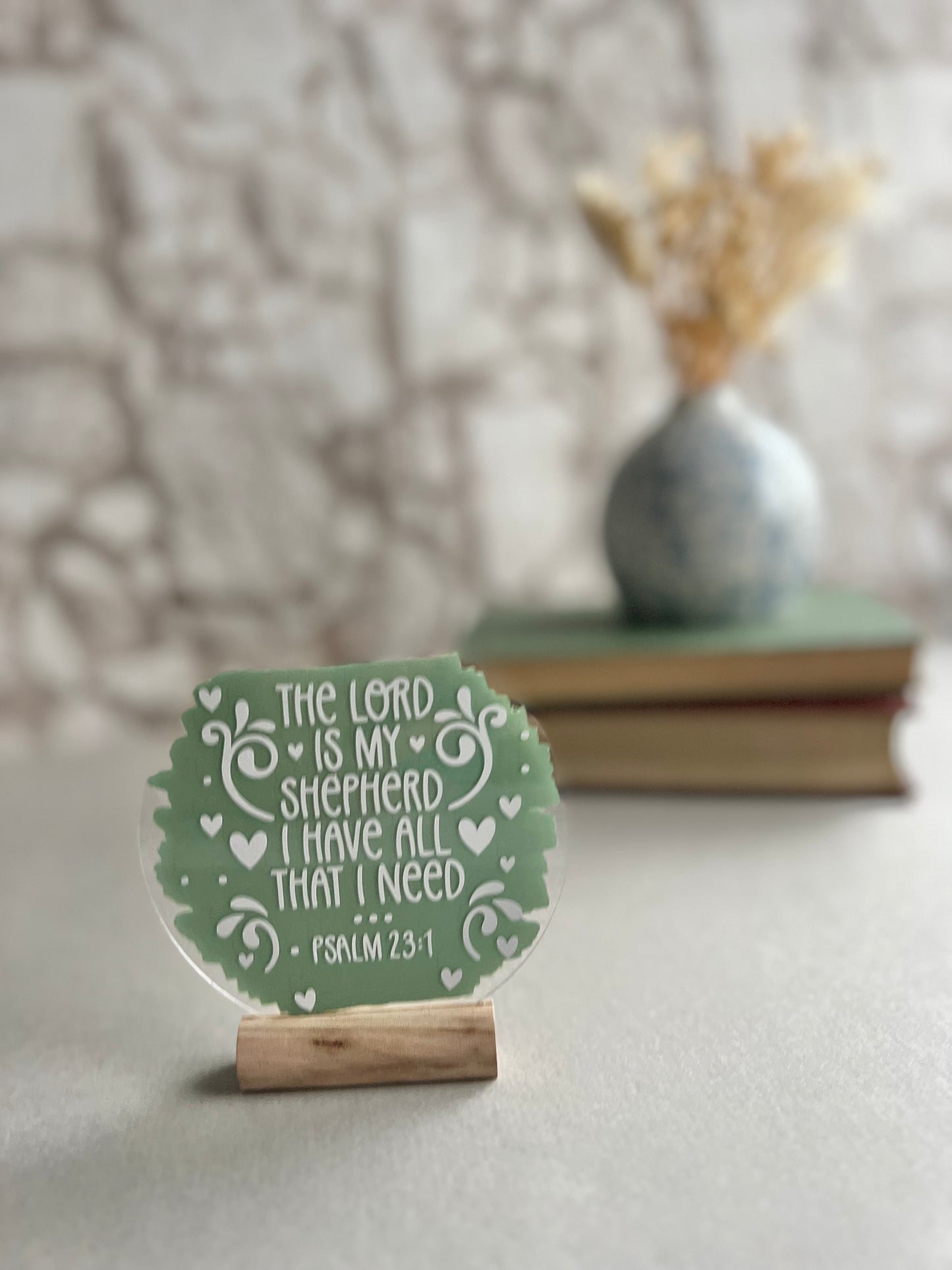The Lord is my shepherd acrylic plaque