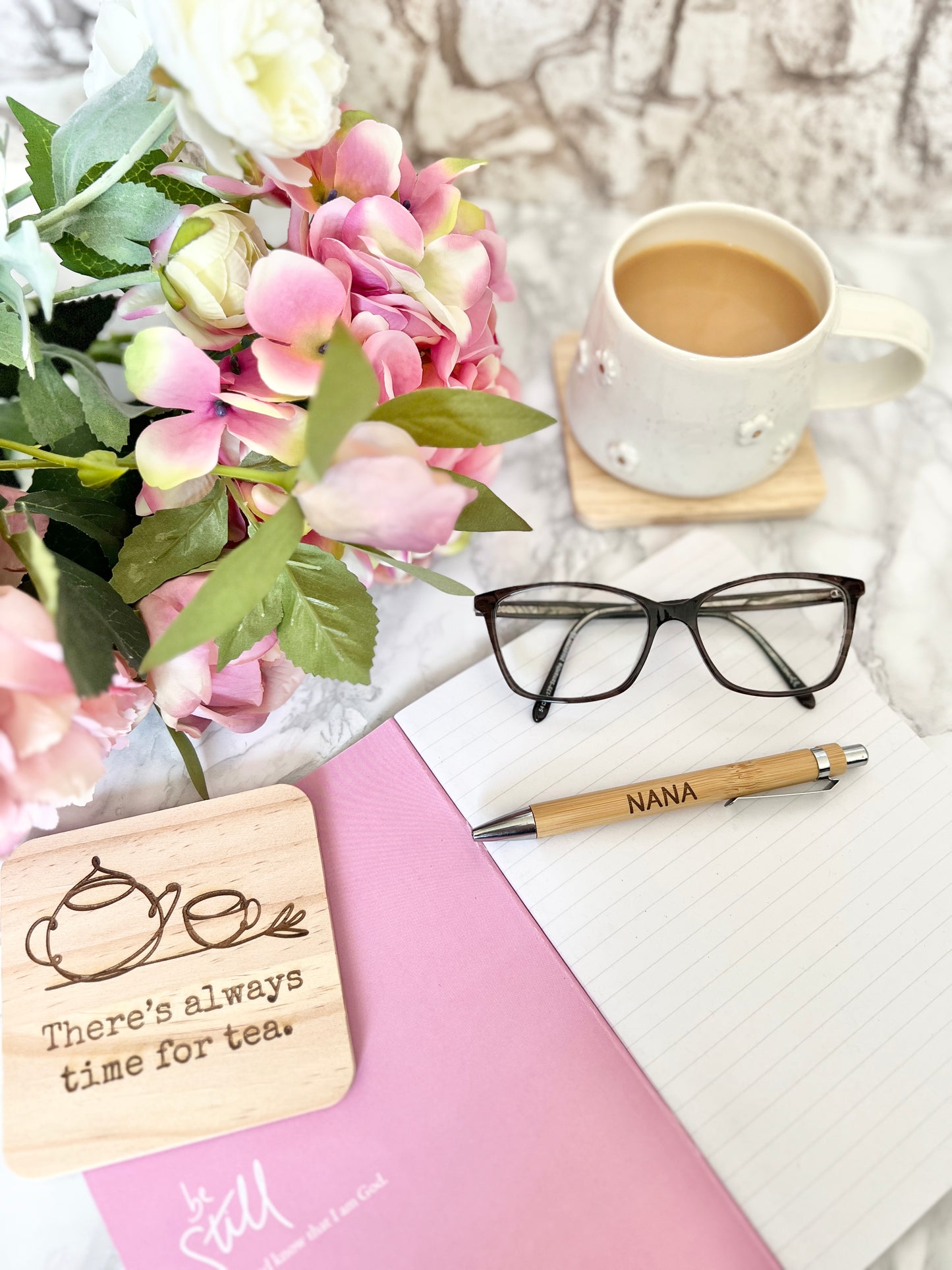 Nana engraved bamboo pen