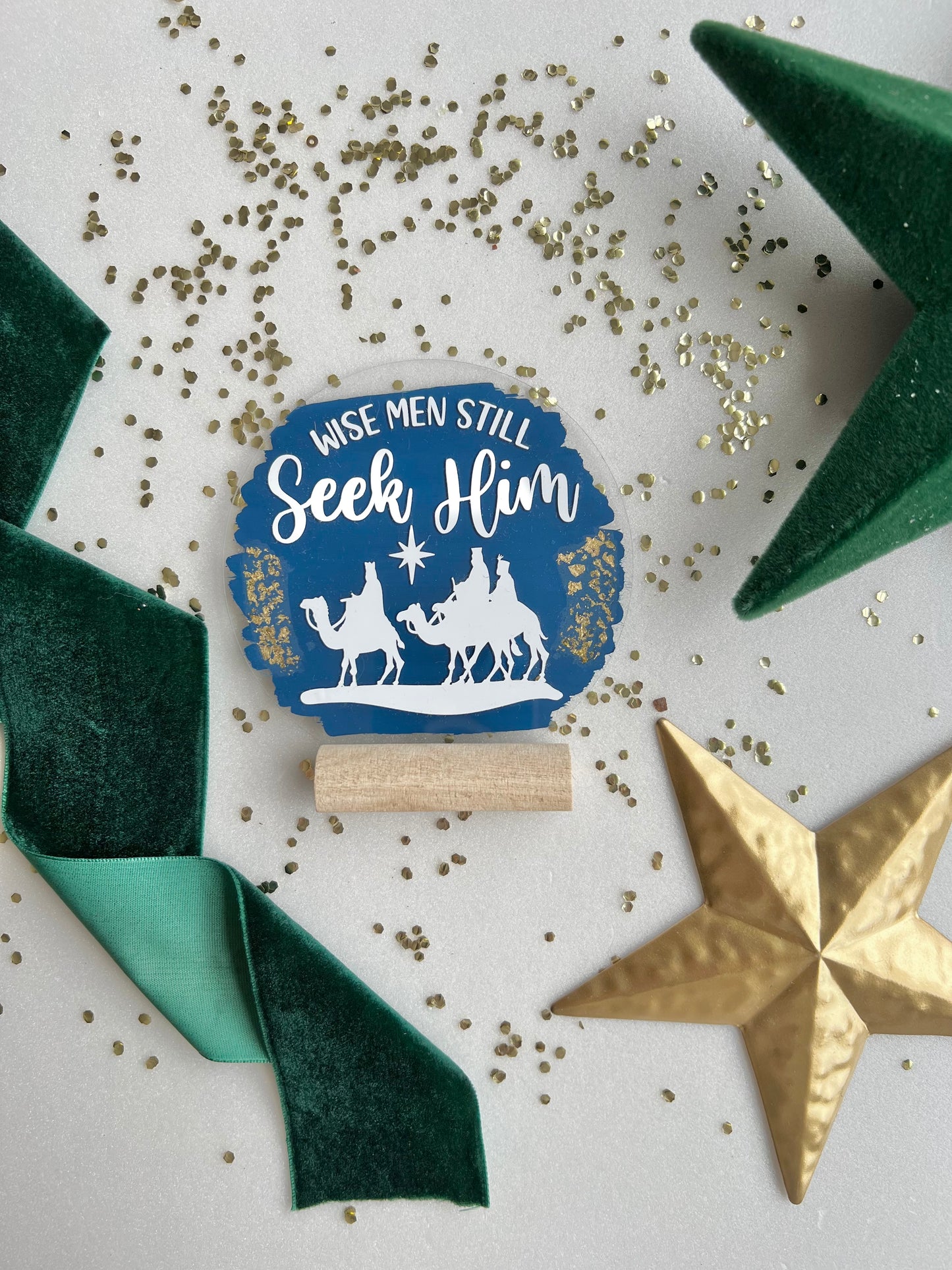 Wise men still seek Him acrylic plaque