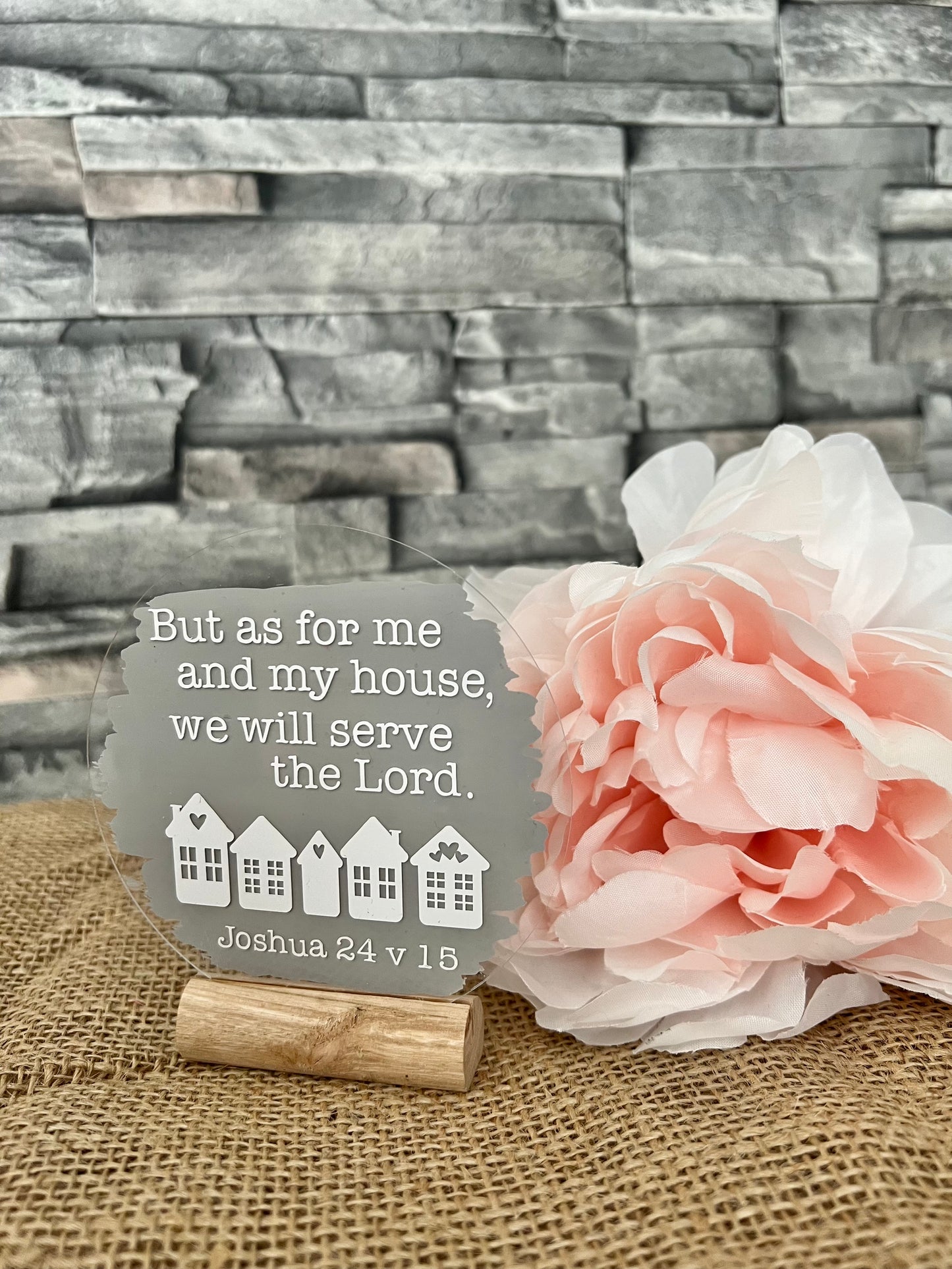 As for me and my house acrylic plaque