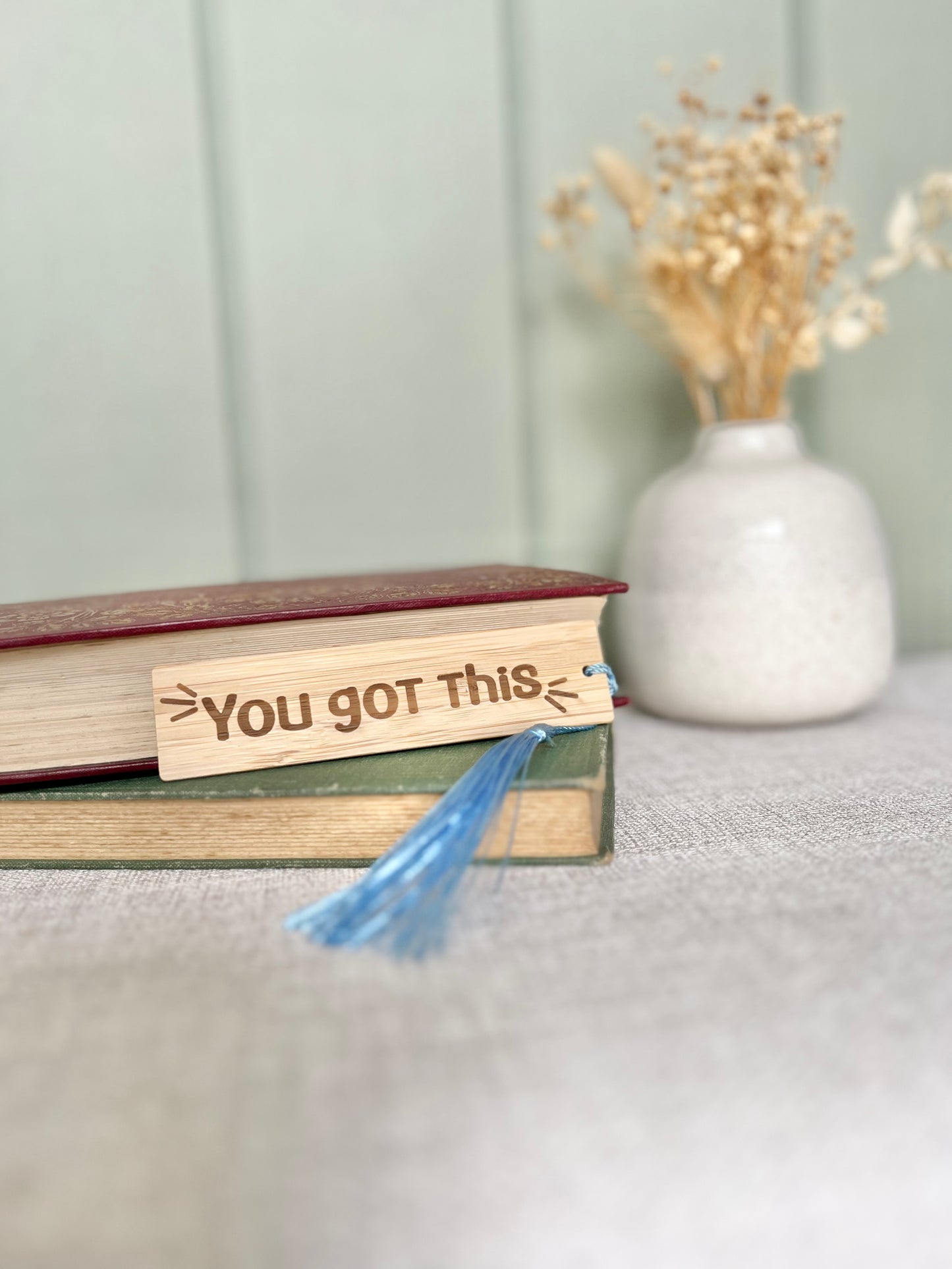 You got this wooden engraved bookmark
