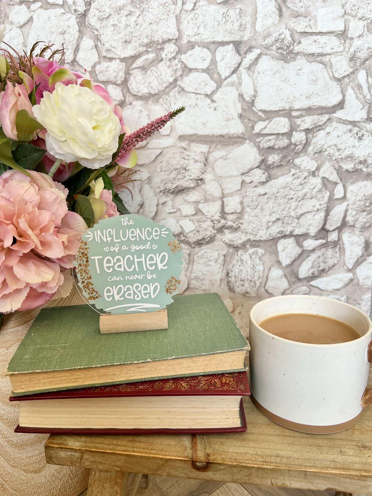 Infuence of a good teacher acrylic plaque