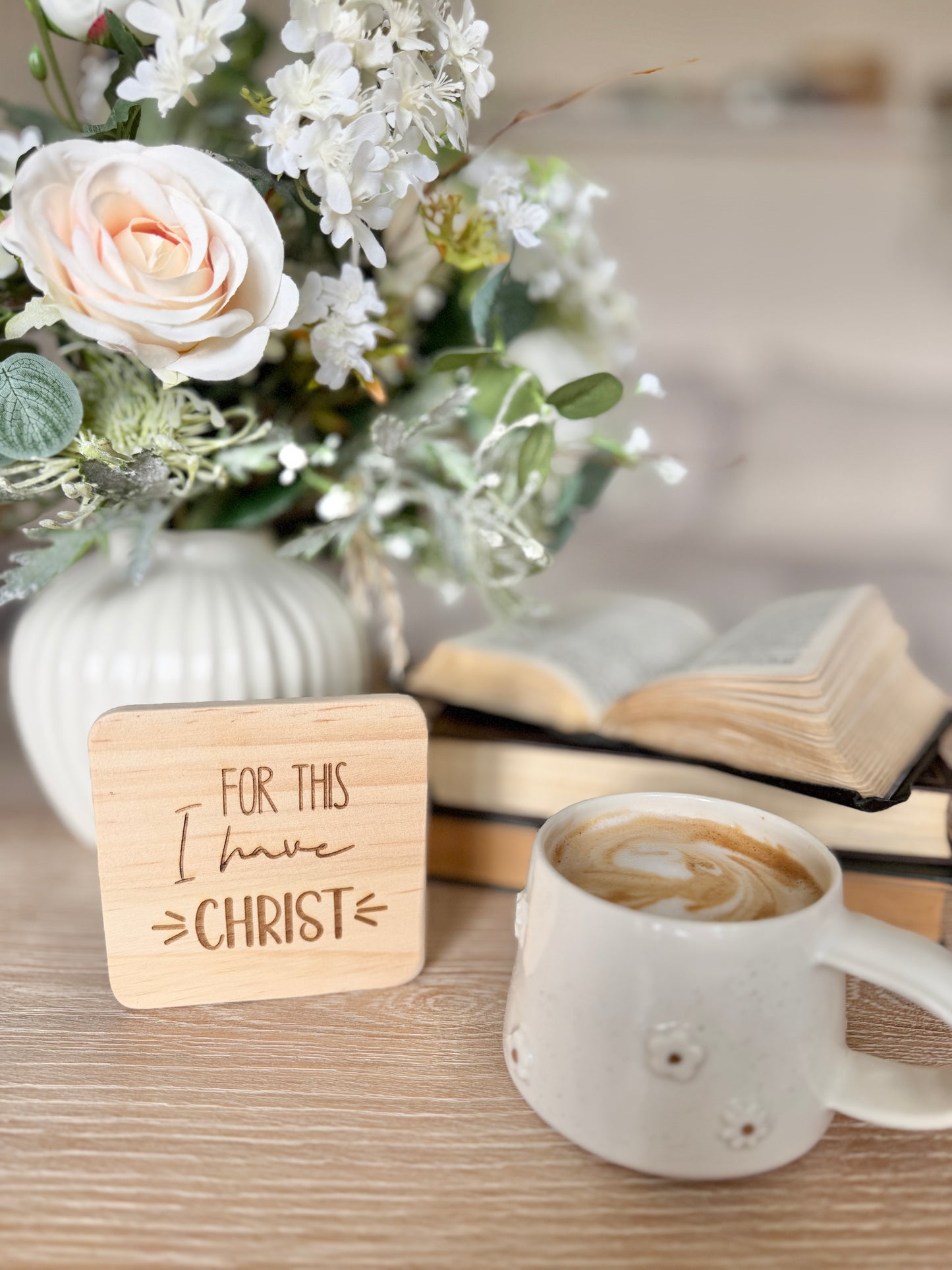 For this I have Christ engraved coaster – product view 3
