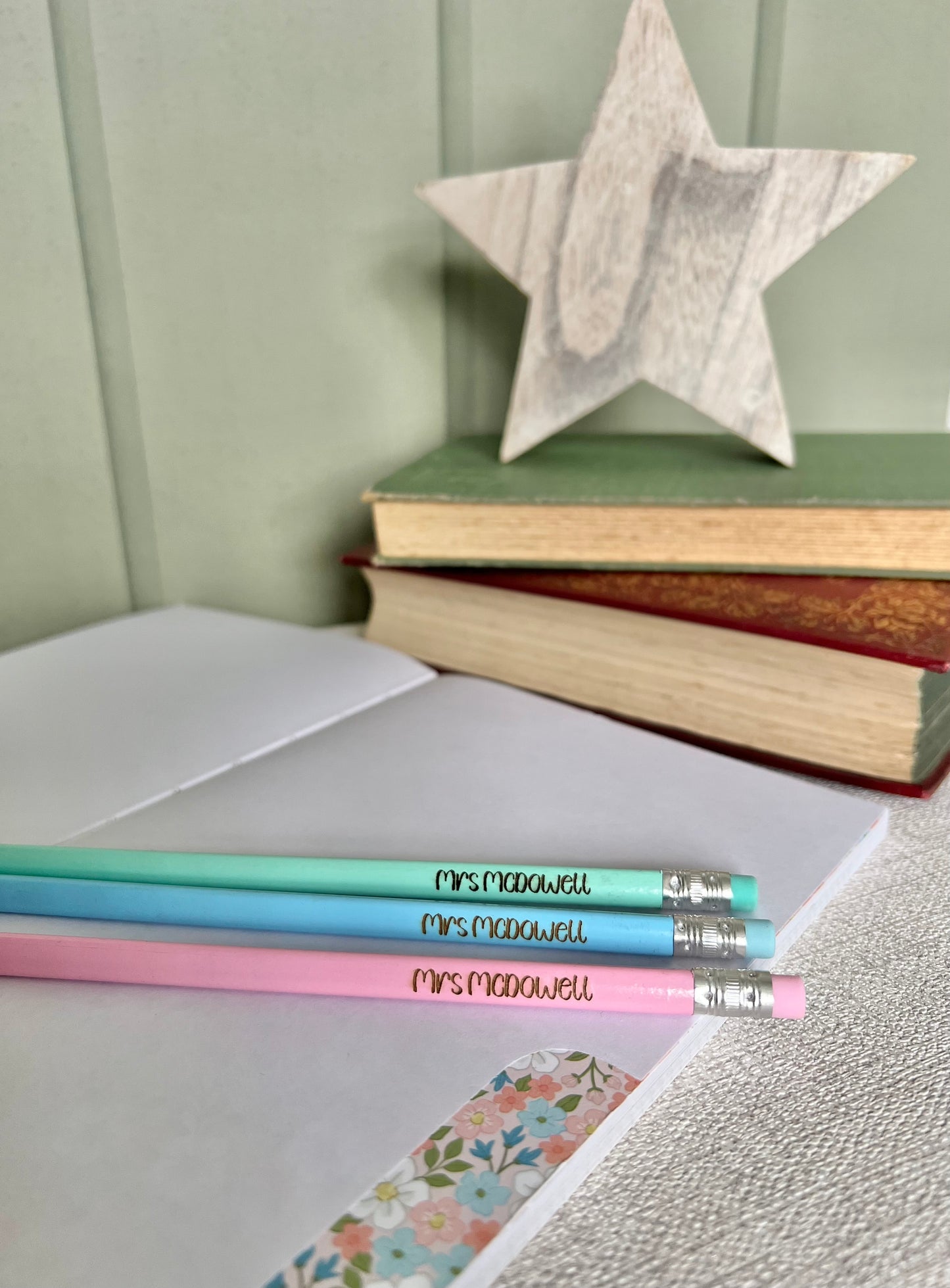 Personalised pencil set