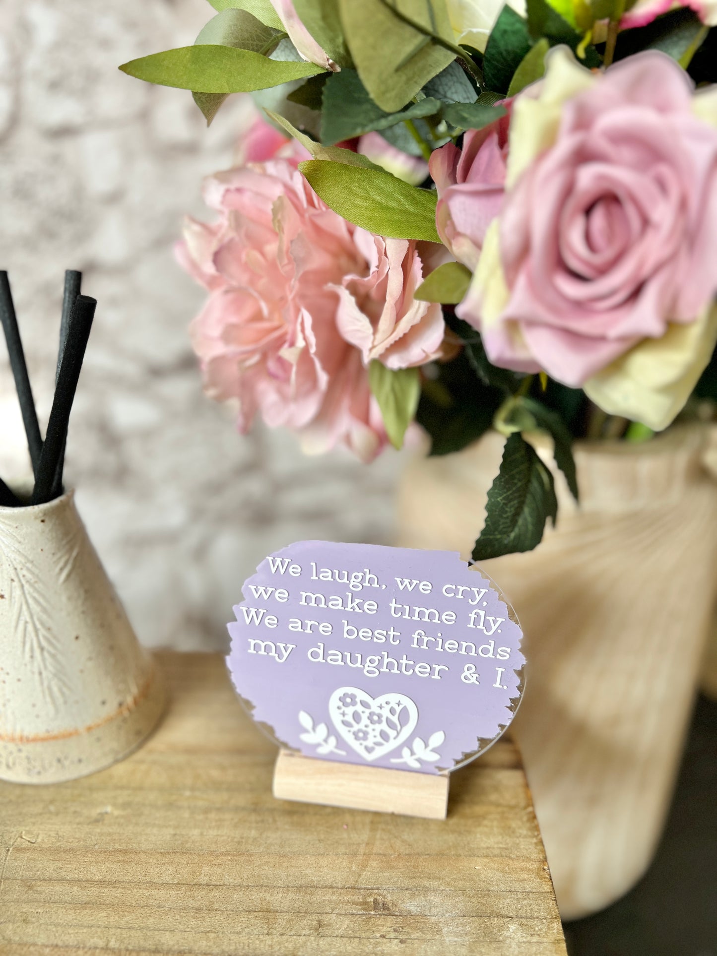 Daughter best friend acrylic plaque