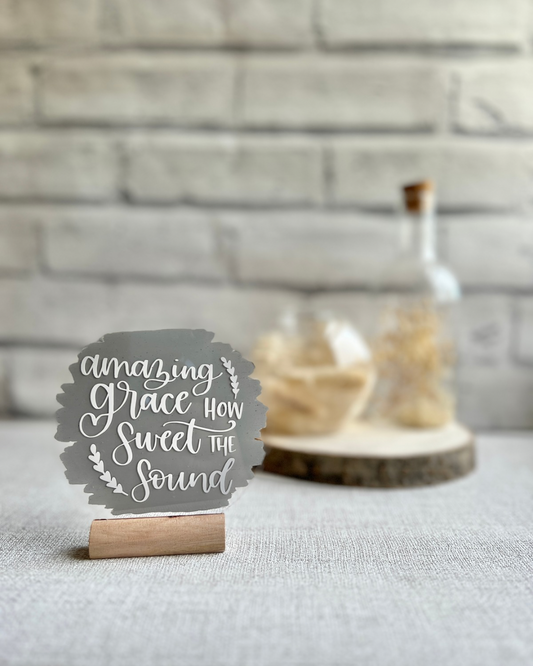 Amazing grace acrylic plaque