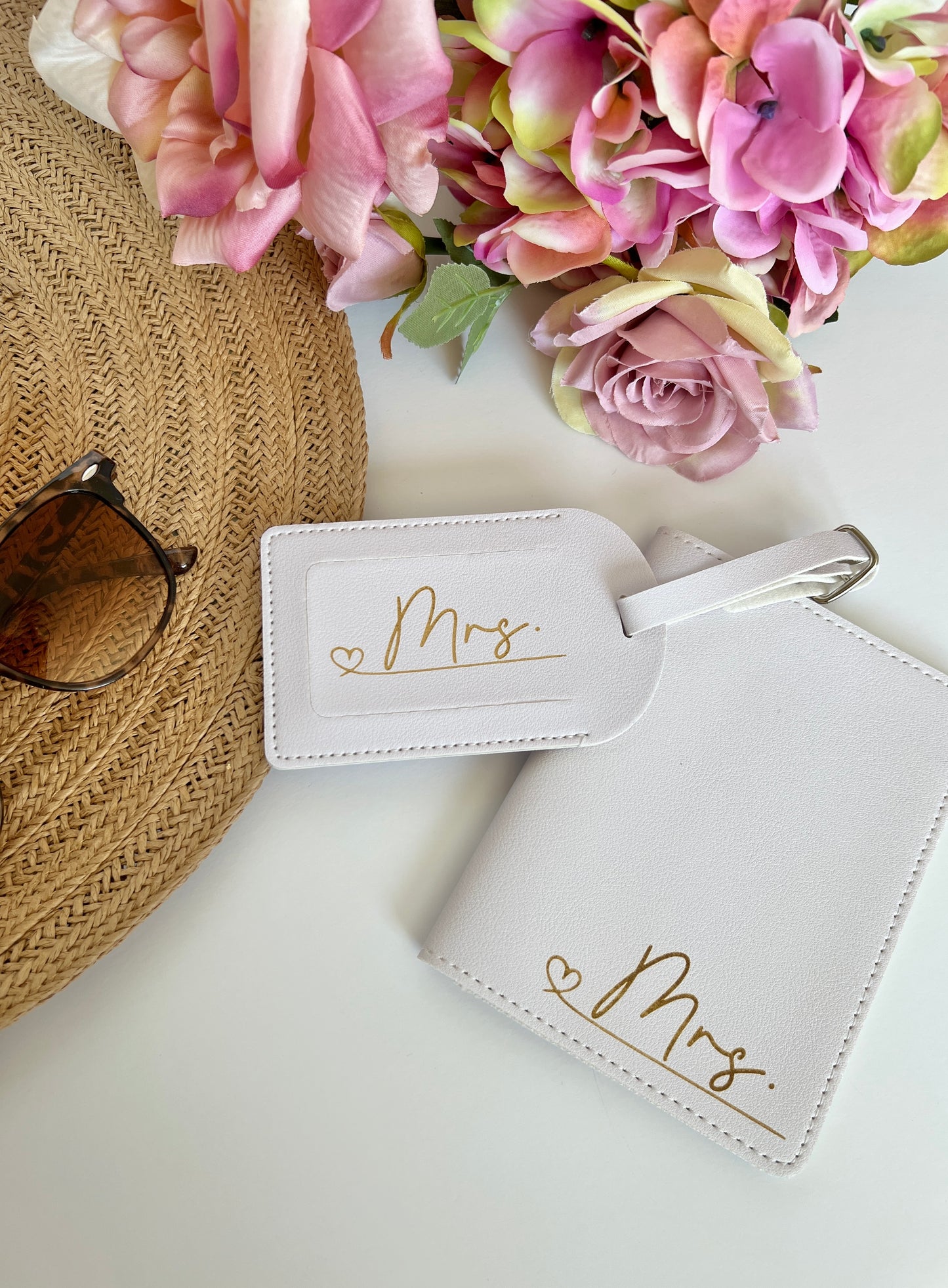Passport cover & luggage tag set