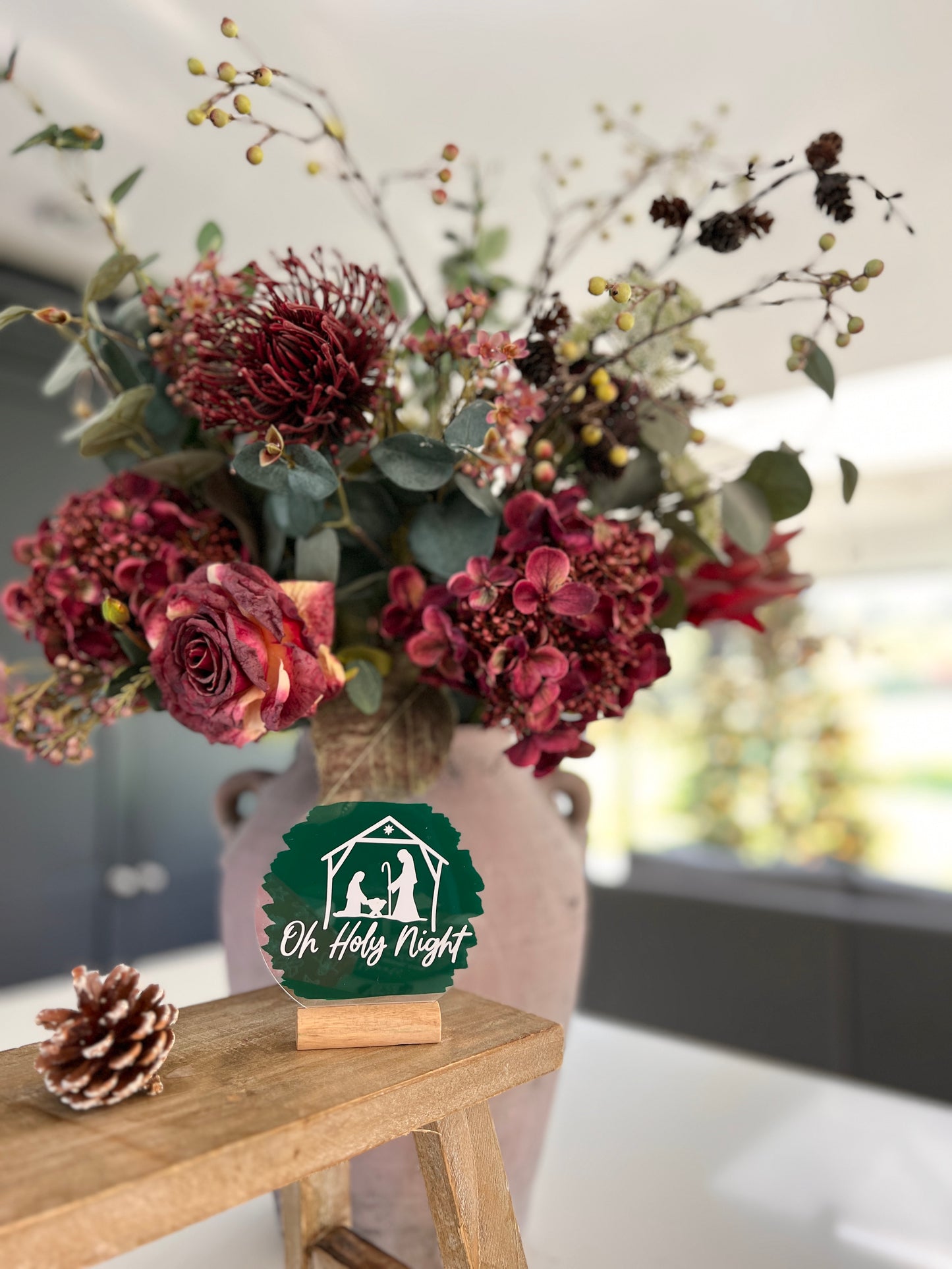 Oh Holy Night acrylic plaque