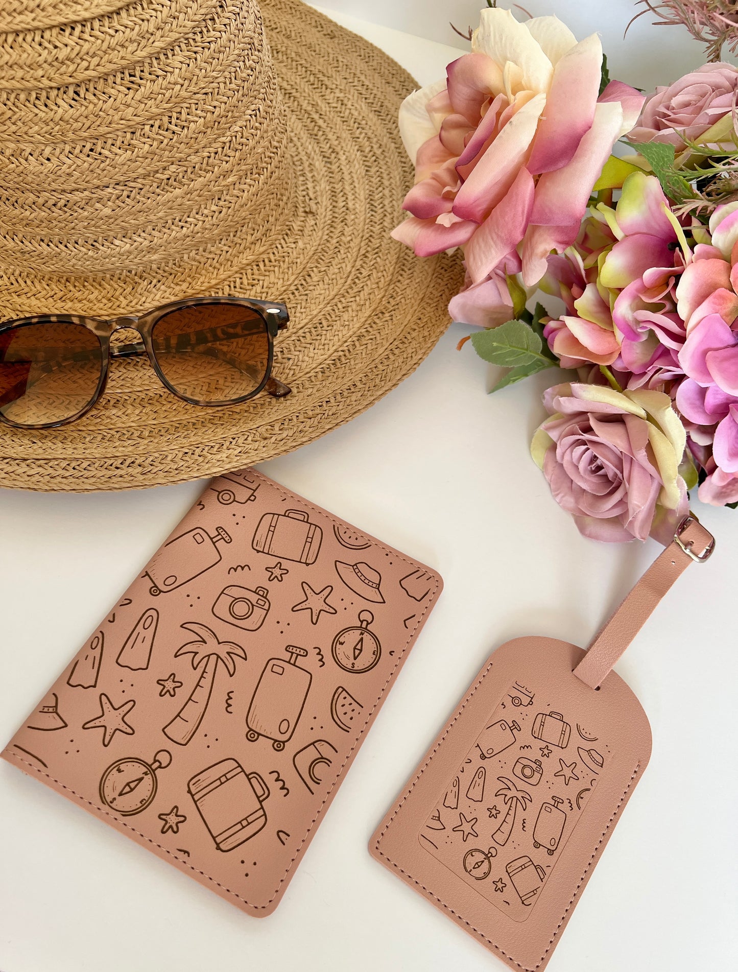 Passport cover & luggage tag set