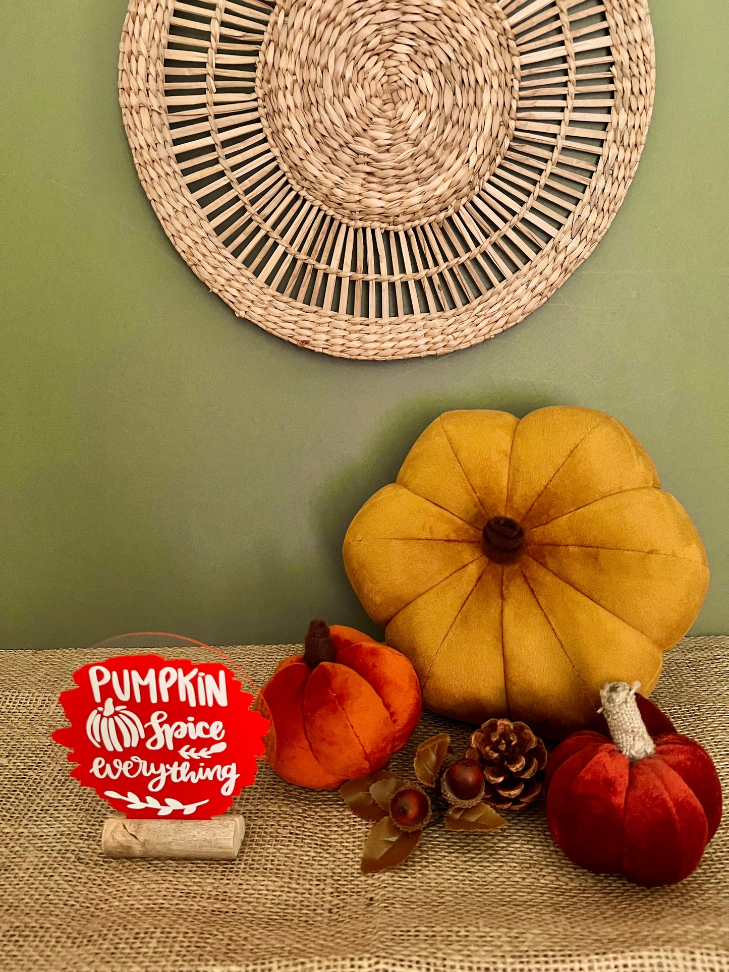 Pumpkin spice everything acrylic plaque