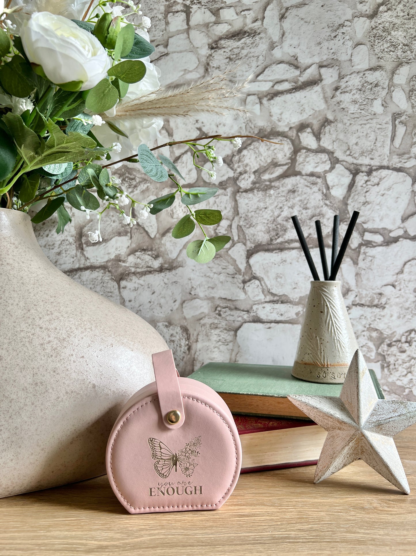 You are enough butterfly jewellery box