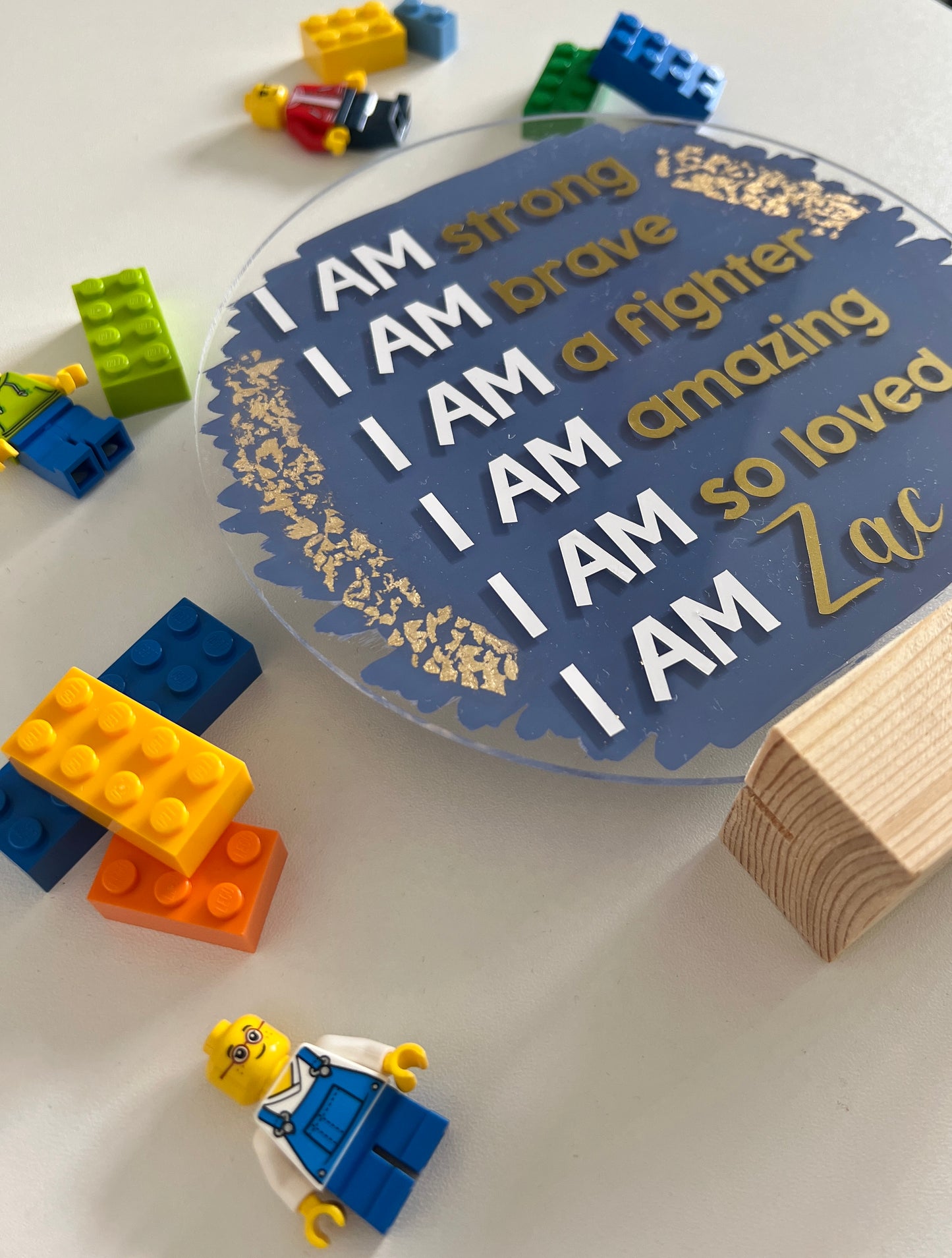 Affirmation warrior 6” plaque - (personalised)