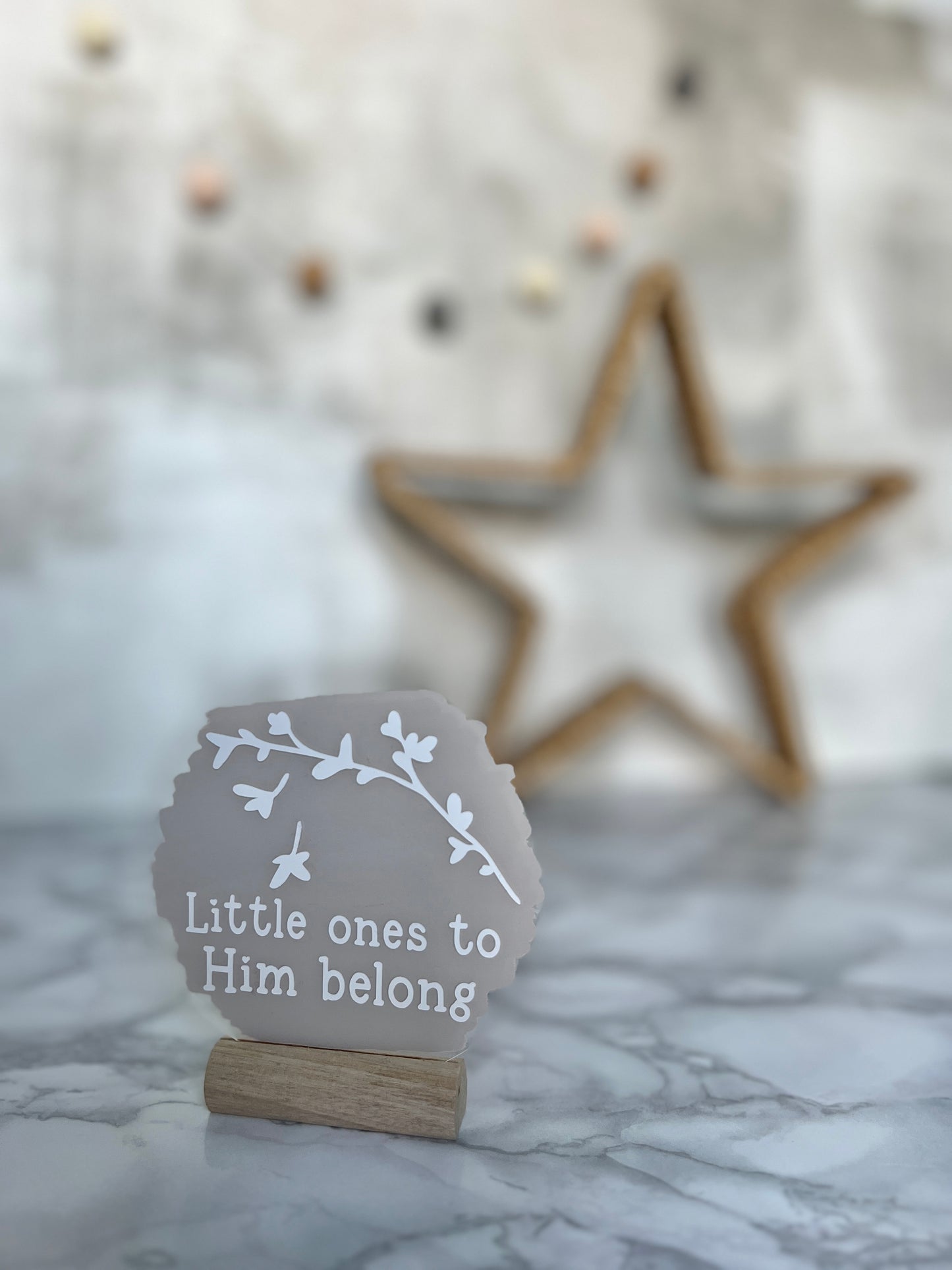 Little ones to Him belong acrylic plaque