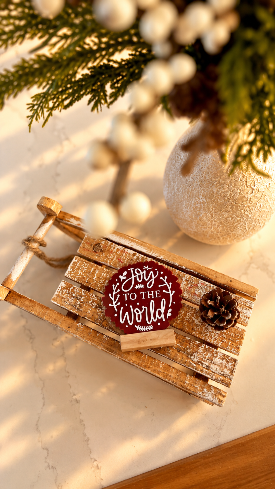 Joy to the World Christmas Acrylic Plaque - pre-order