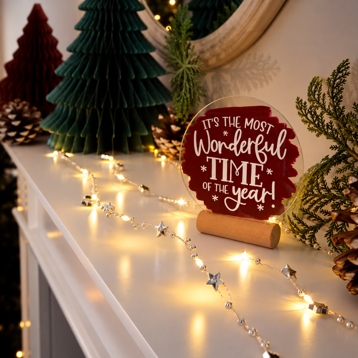 It's the Most Wonderful Time Christmas Acrylic Plaque
