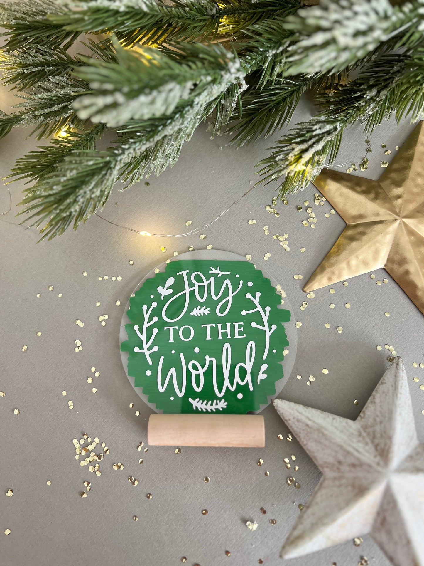 Joy to the world acrylic plaque