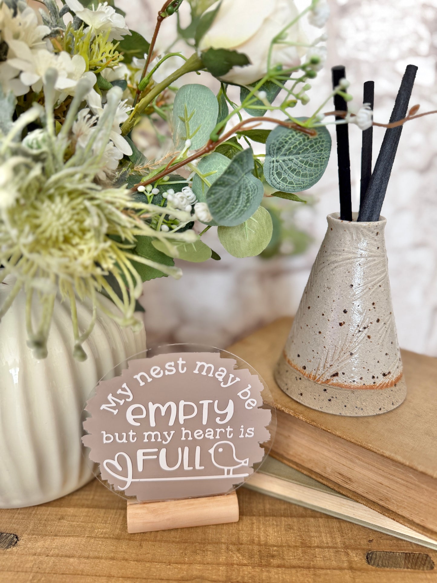 My nest may be empty acrylic plaque