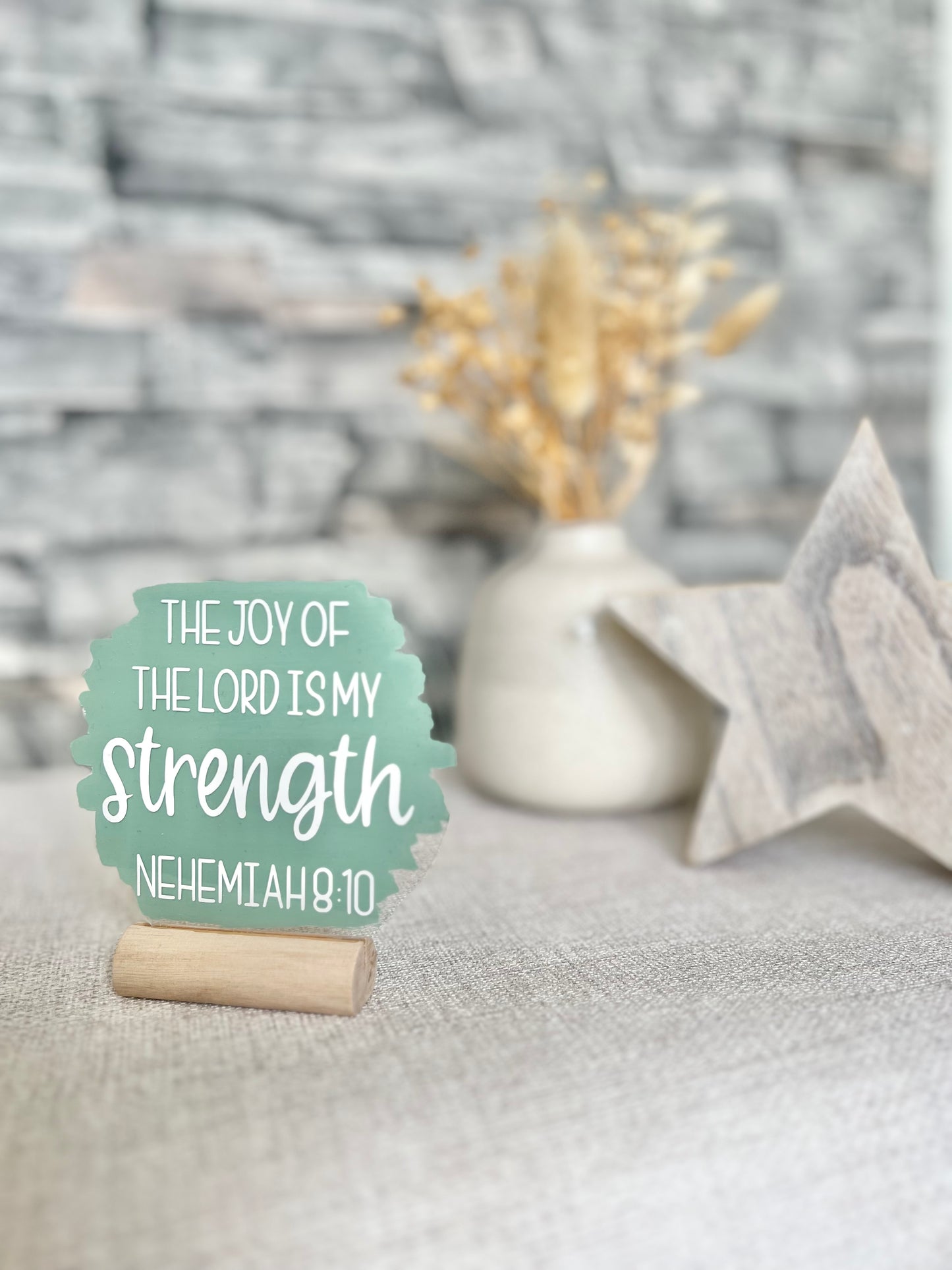 The joy of the Lord acrylic plaque