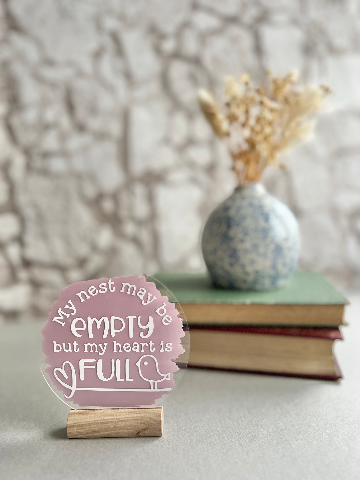 My nest may be empty acrylic plaque