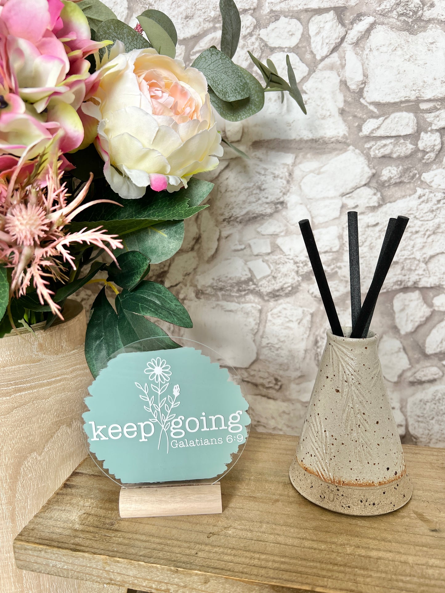 Keep going acrylic plaque