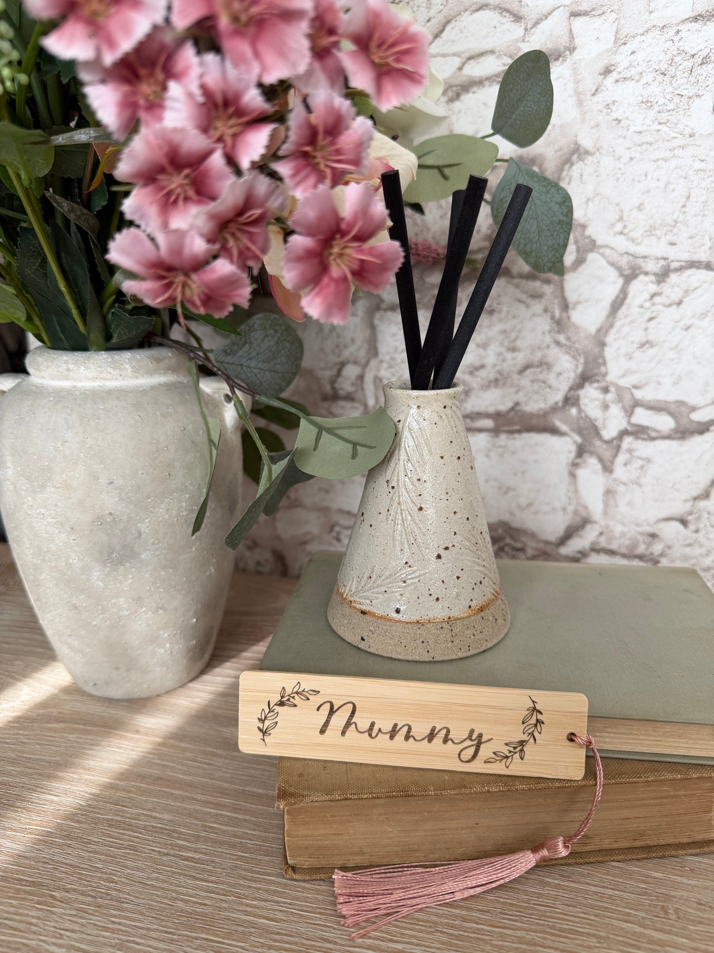 Mummy wooden engraved bookmark