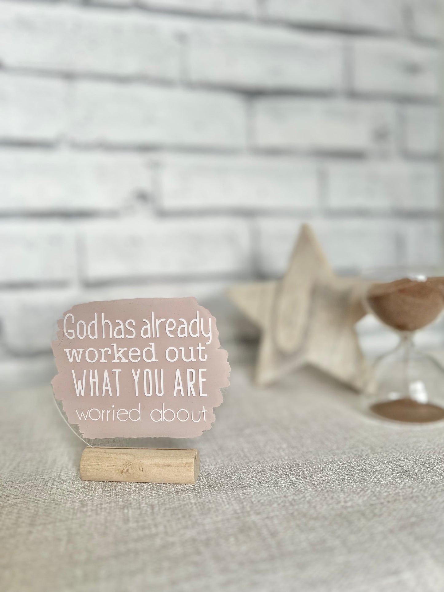 God has already figured out acrylic plaque