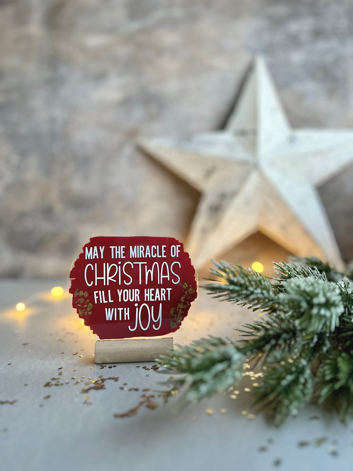 Miracle of Christmas acrylic plaque