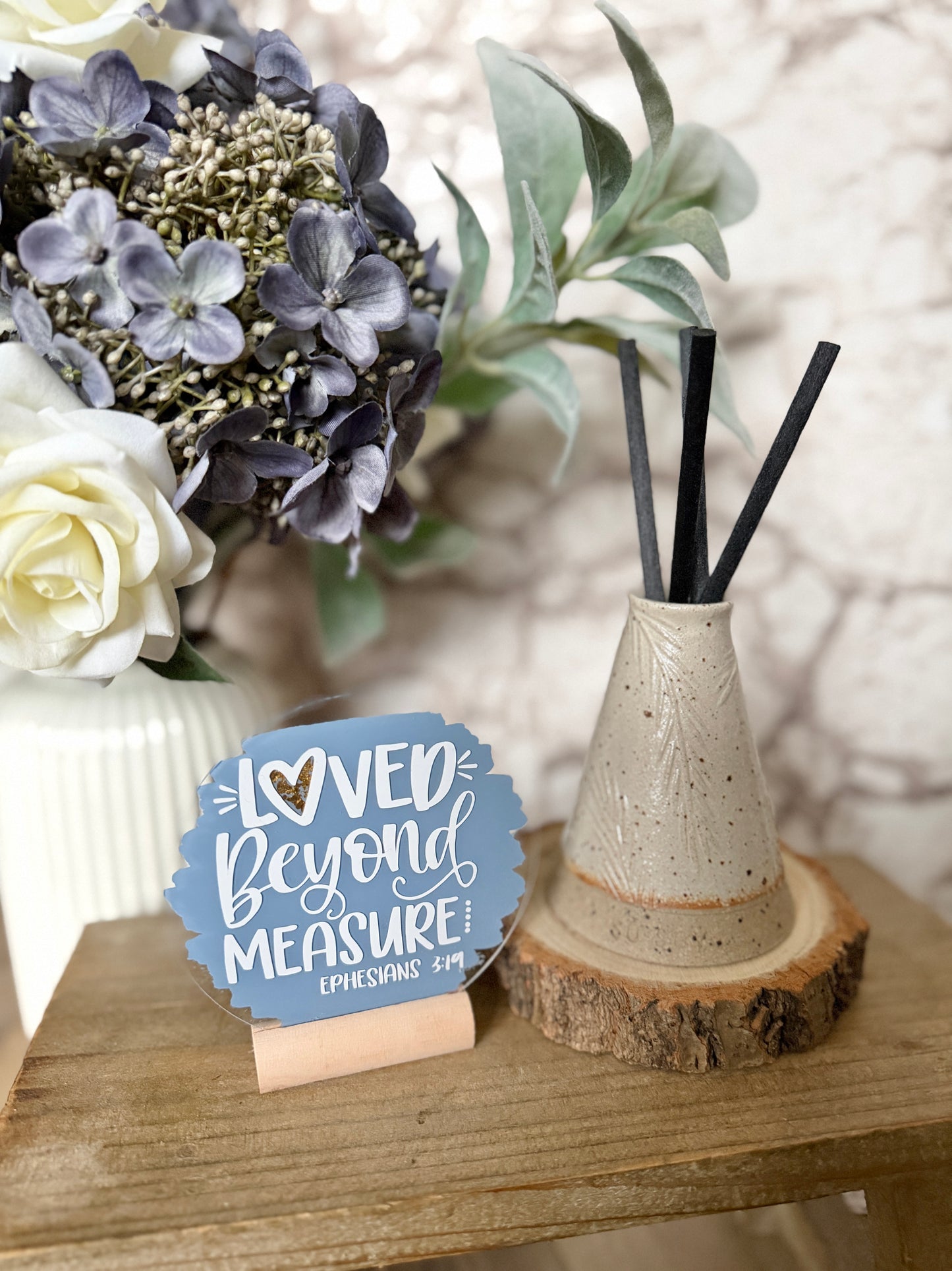 Loved beyond measure acrylic plaque