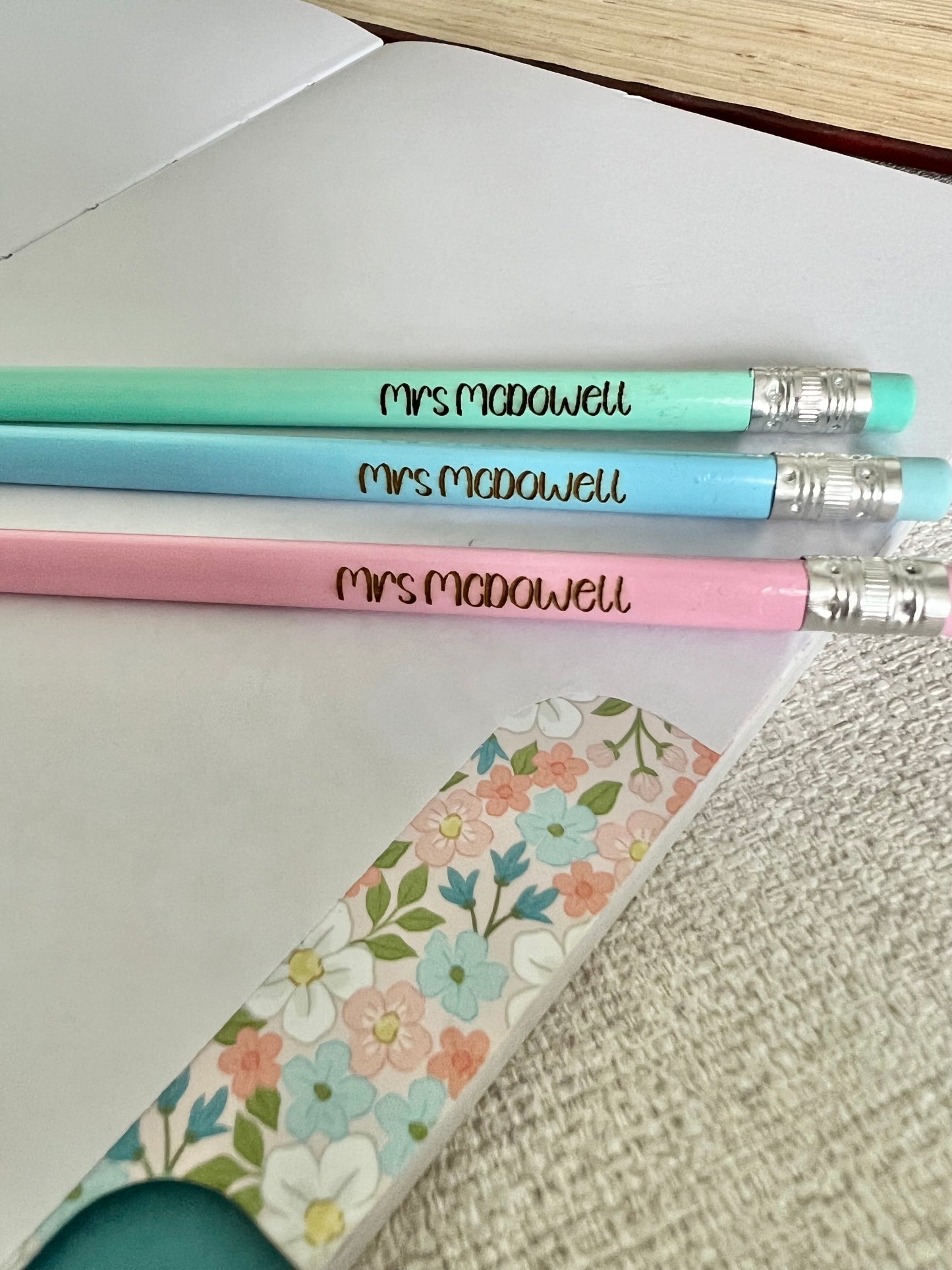 Personalised pencil set