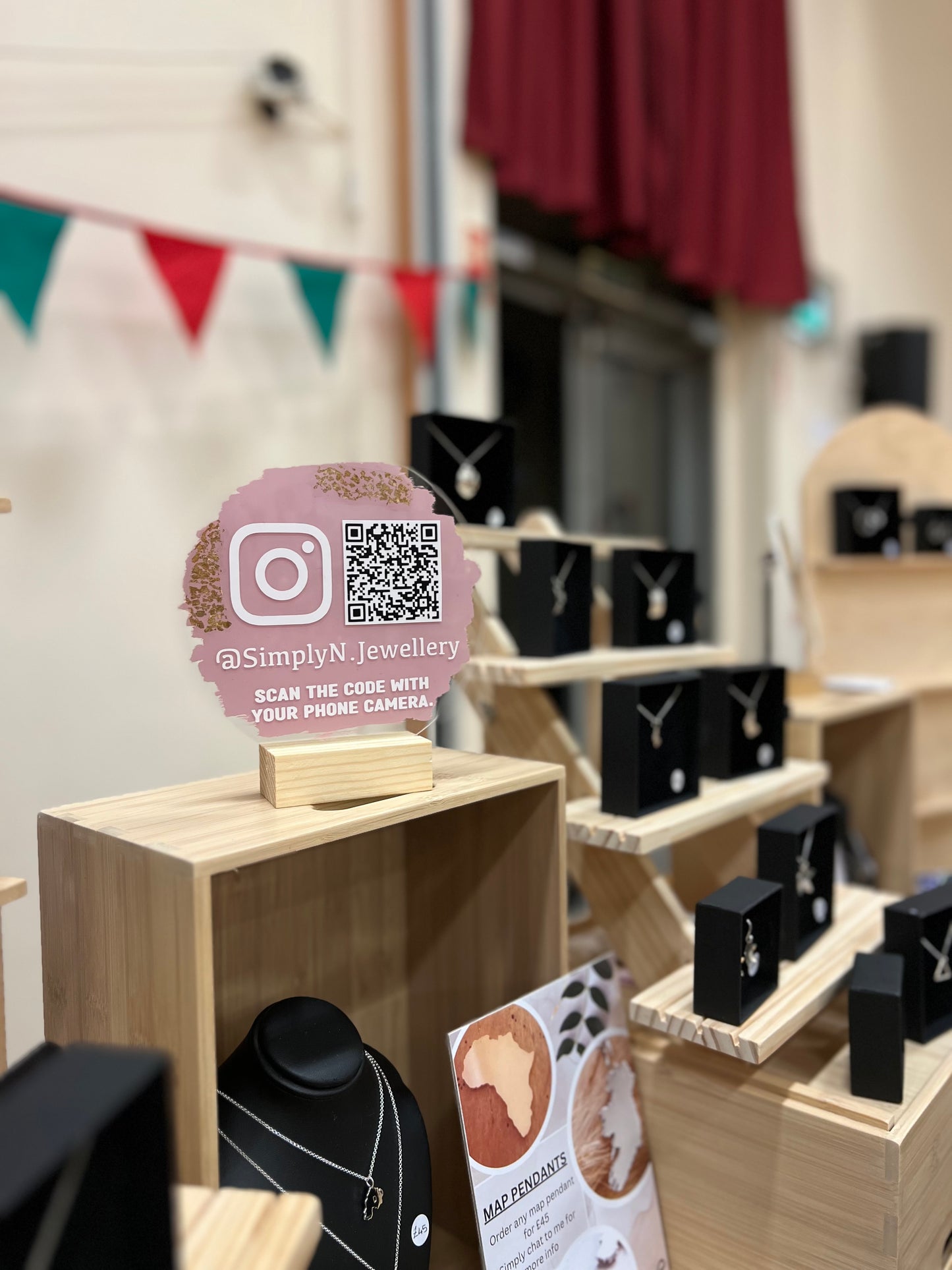QR Code business plaque