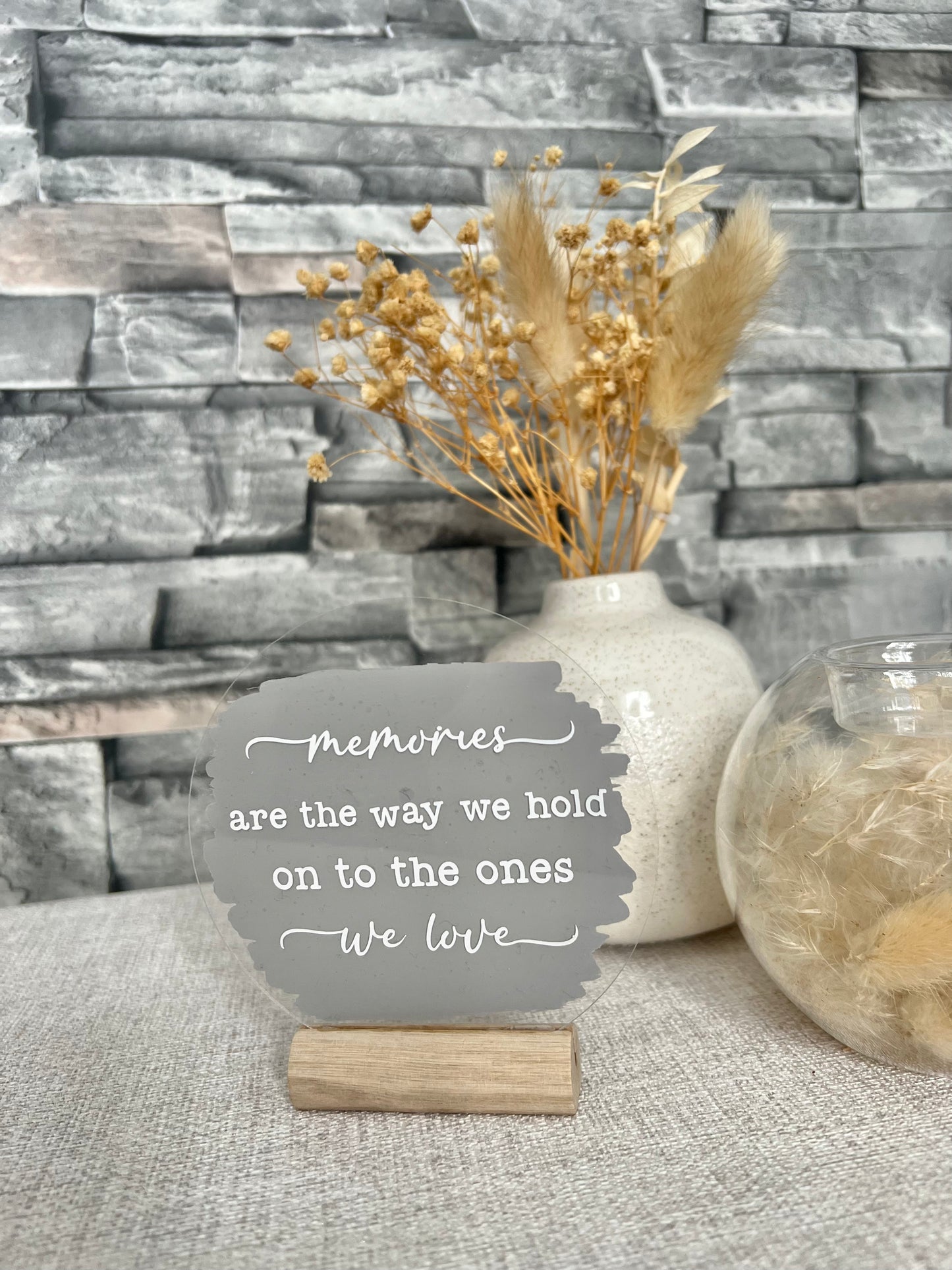 Memories acrylic plaque