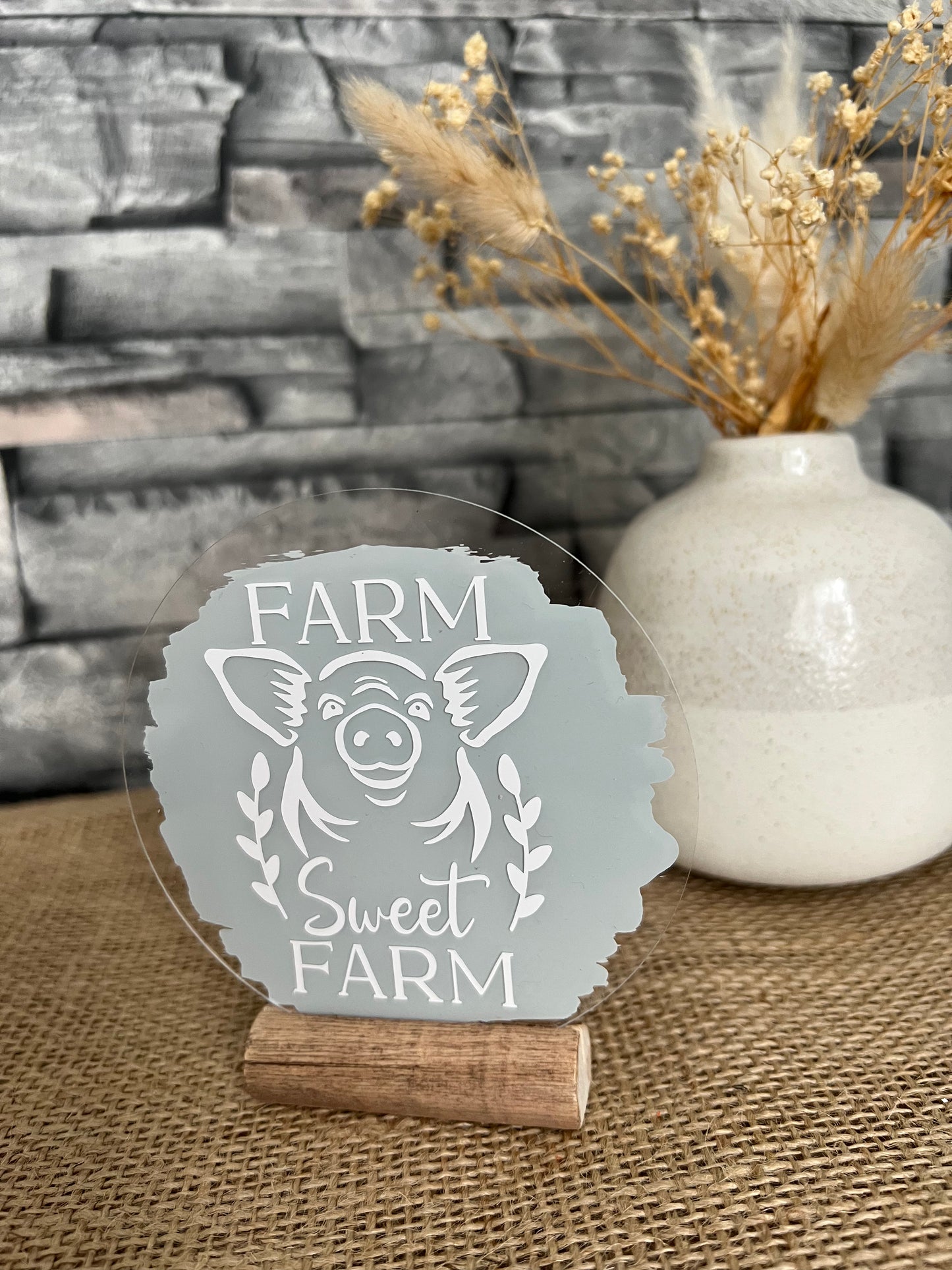 Farm sweet farm acrylic plaque