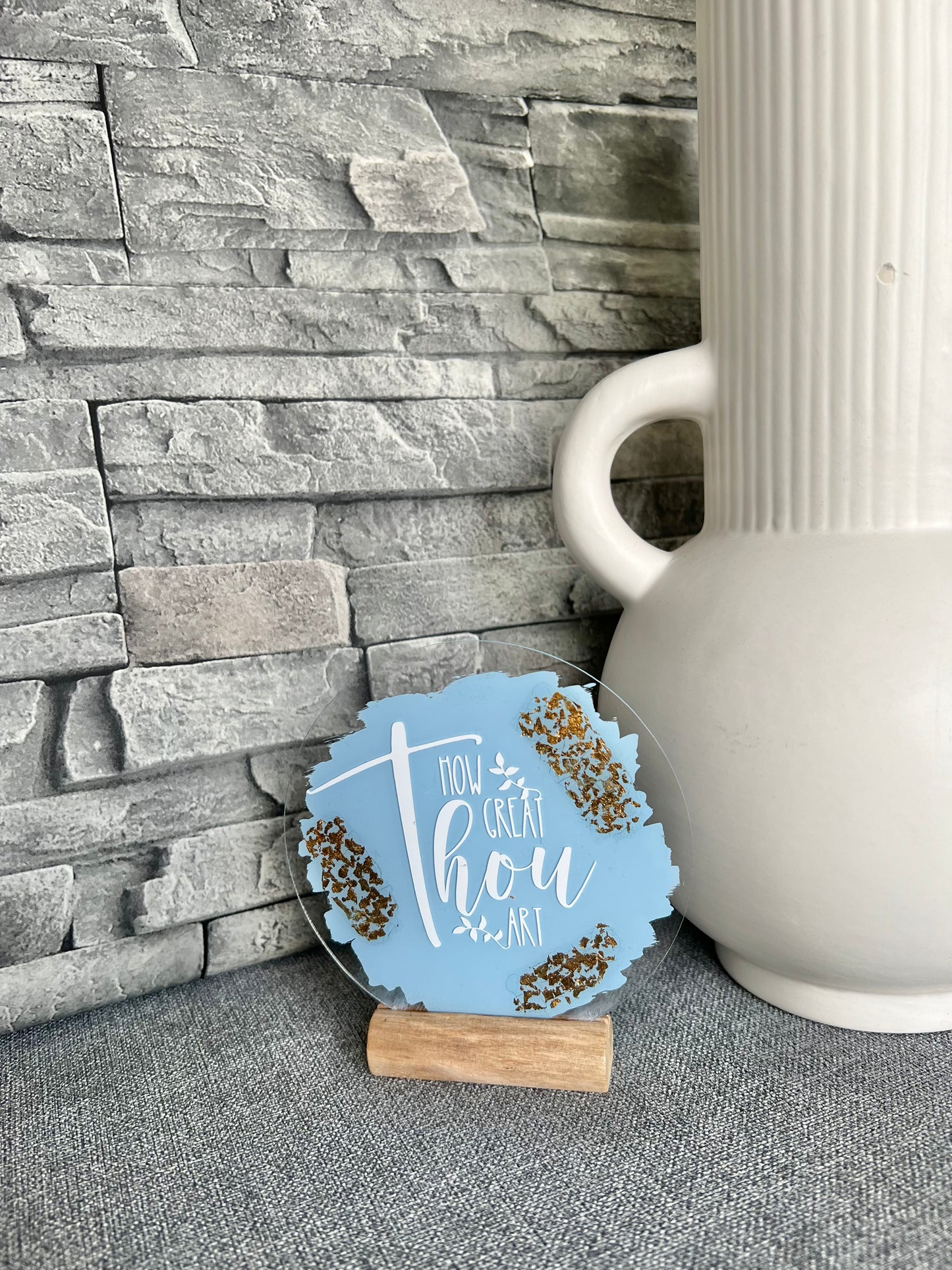 How great thou art acrylic plaque