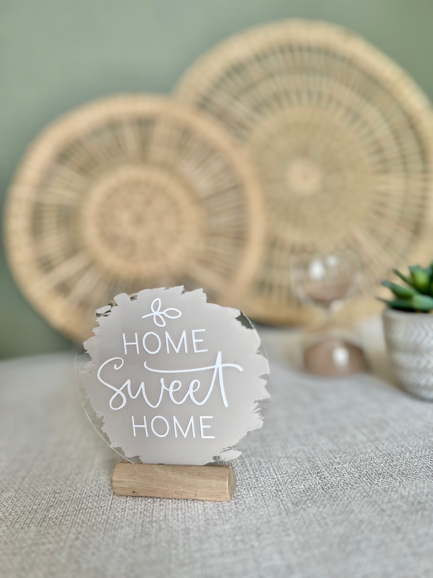 Home sweet home acrylic plaque