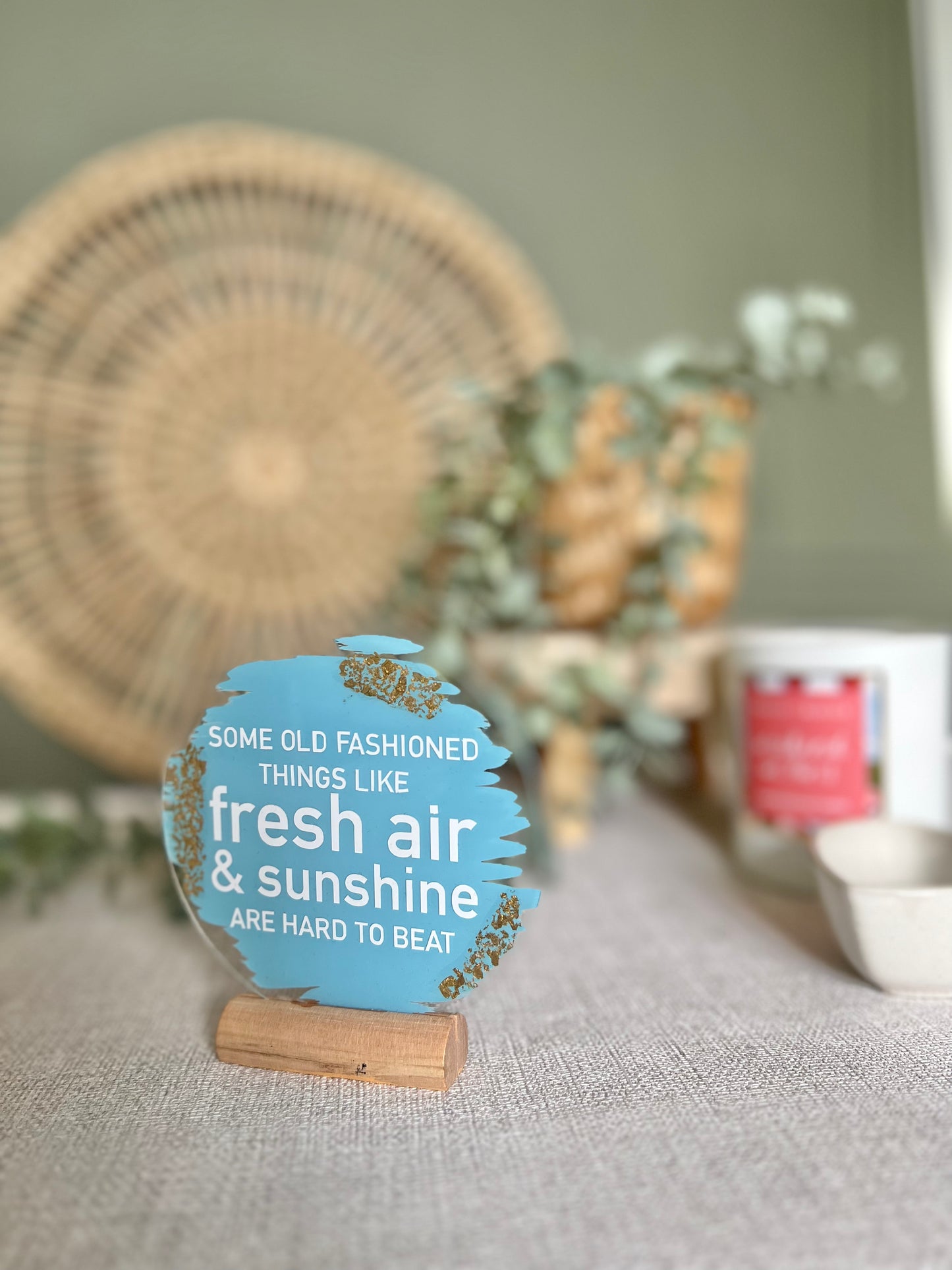 Fresh air nostalgia acrylic plaque