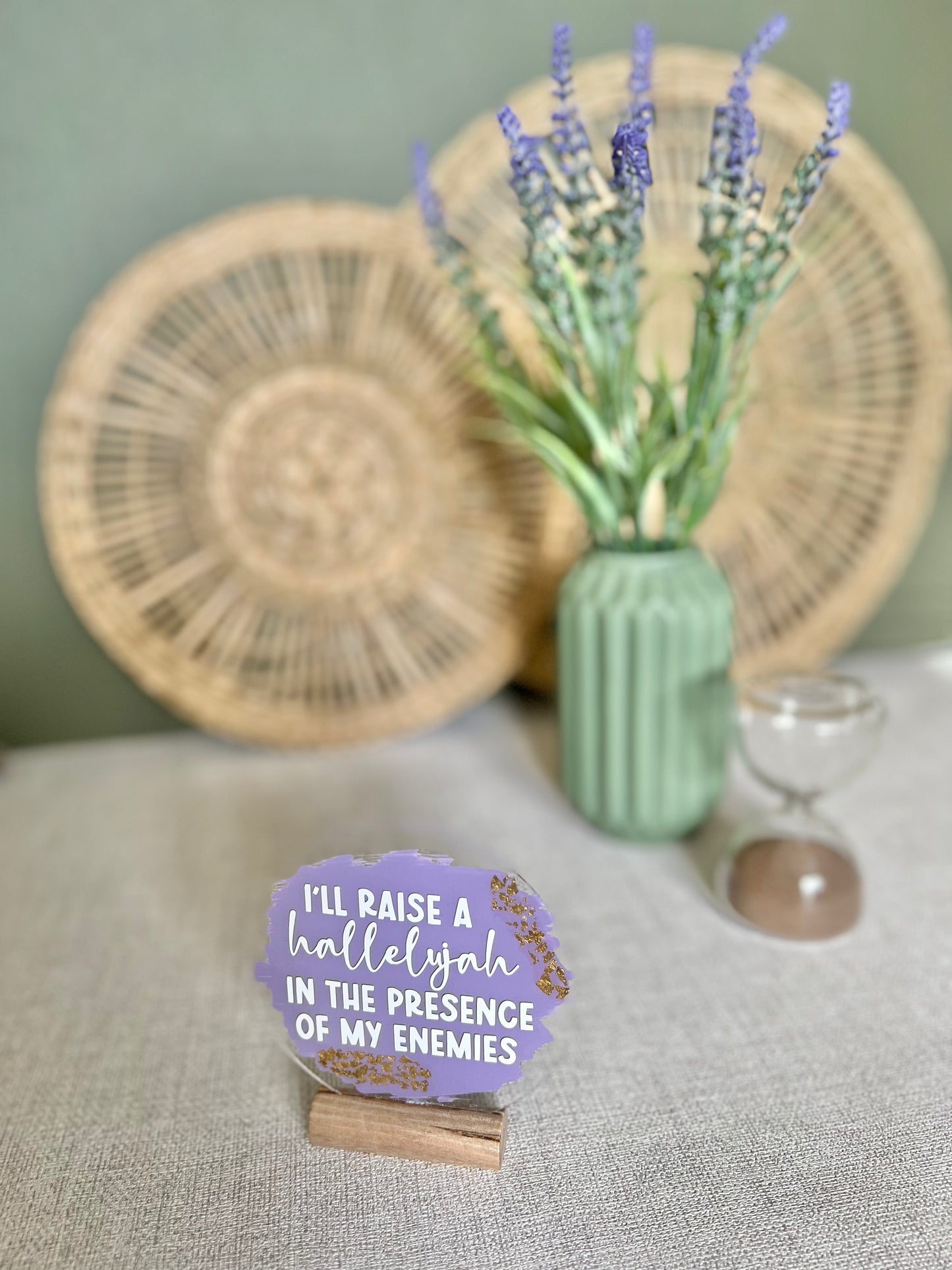 I’ll raise a hallelujah acrylic plaque