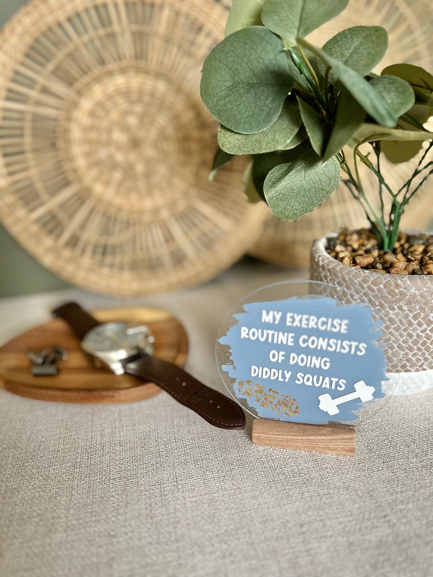Diddly squats acrylic plaque